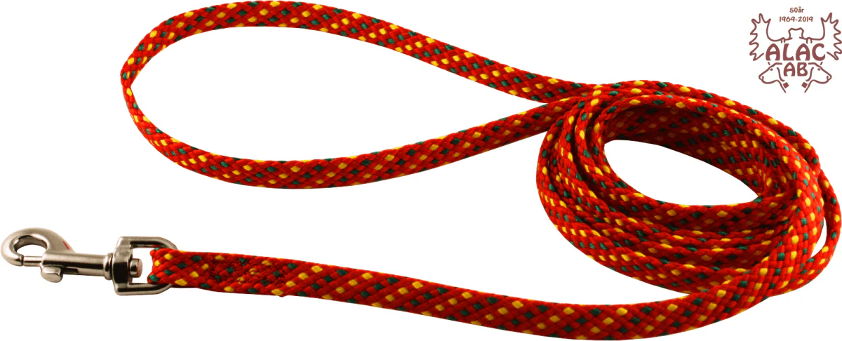 Alac Rödprickigt hundkoppel, 10 mm x 190 cm