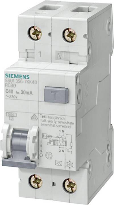Siemens 5SU16567KK32 Jordfelsbrytare/Säkerhetsbrytare 2-polig 32 A 0.3 A 230 V