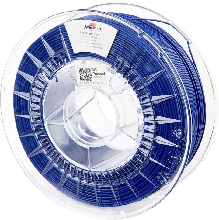 Spectrum Filaments 80108 PLA Pro 3D-skrivare Filament PLA Pro Slagtålig 1.75 mm 1000 g Navy Blue, Marinblå, Blå 1 st