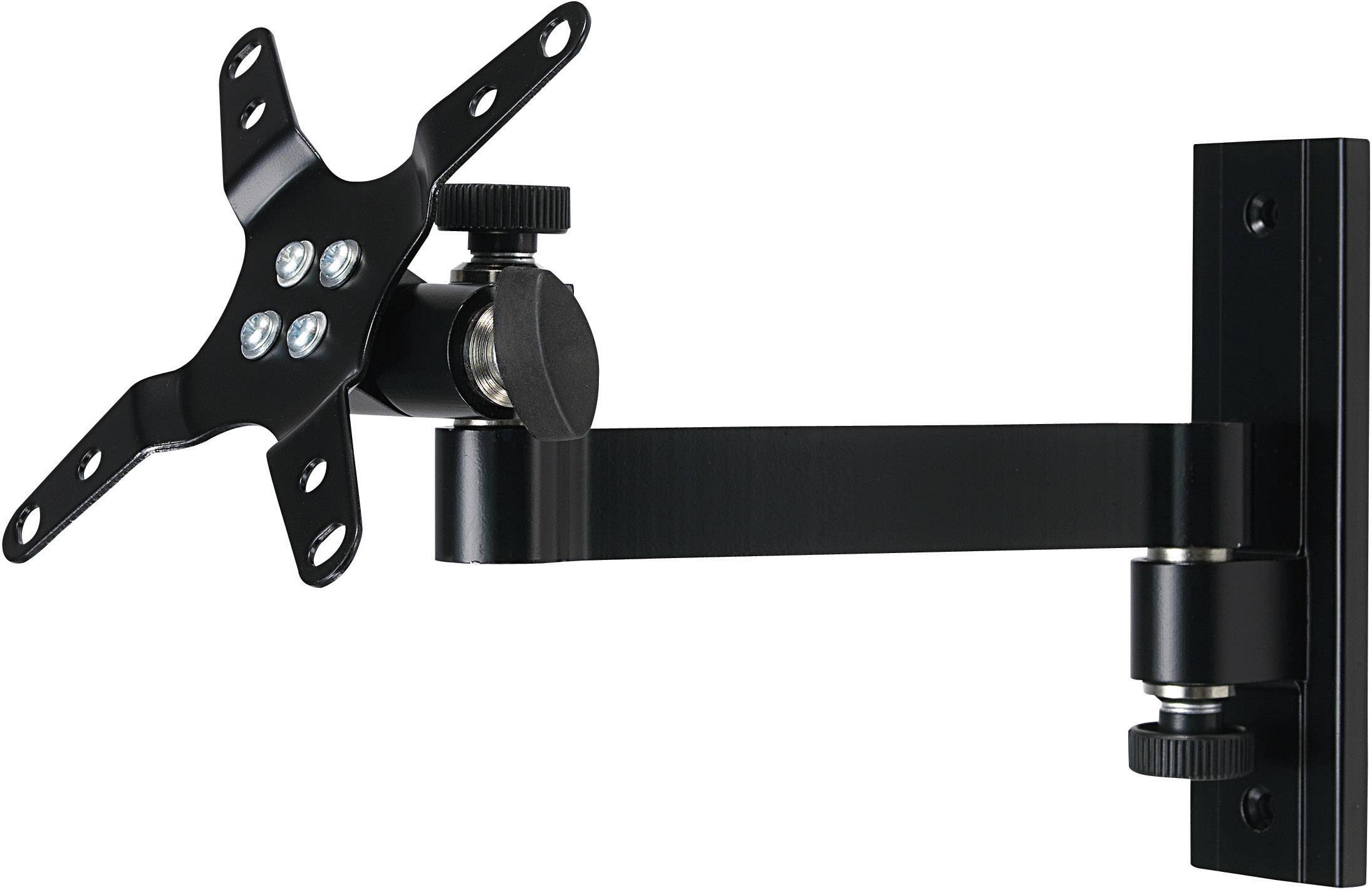 SpeaKa Professional Monitor-väggfäste SP-6456756 1 Skärm(ar) 33,0 cm (13″) – 76,2 cm (30″) Svart Tiltbar, Svängbar, Utdr