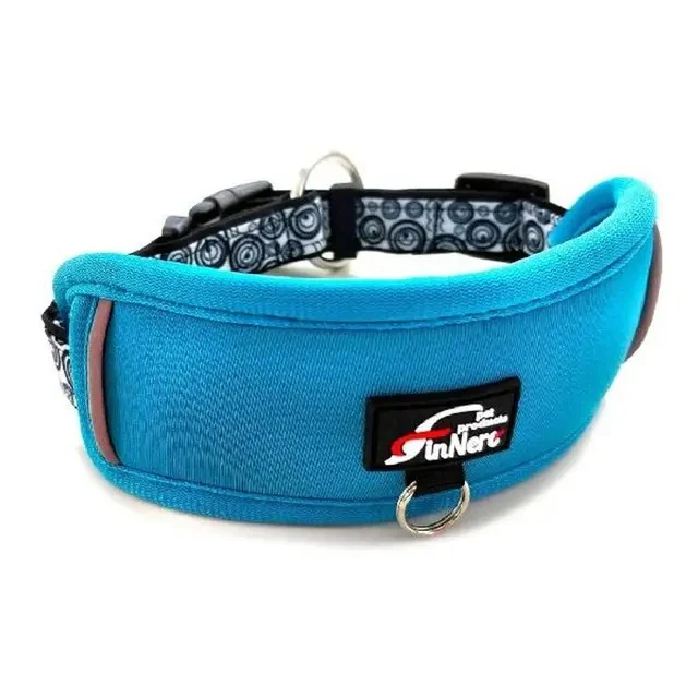 FinNero Ocean Sport Adjustable hundhalsband, Turquoise
