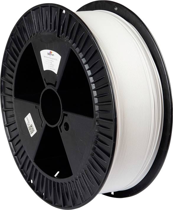 Spectrum Filaments 80125 PLA Premium 3D-skrivare Filament PLA-plast Hög draghållfasthet 1.75 mm 2000 g Polar White, Vit