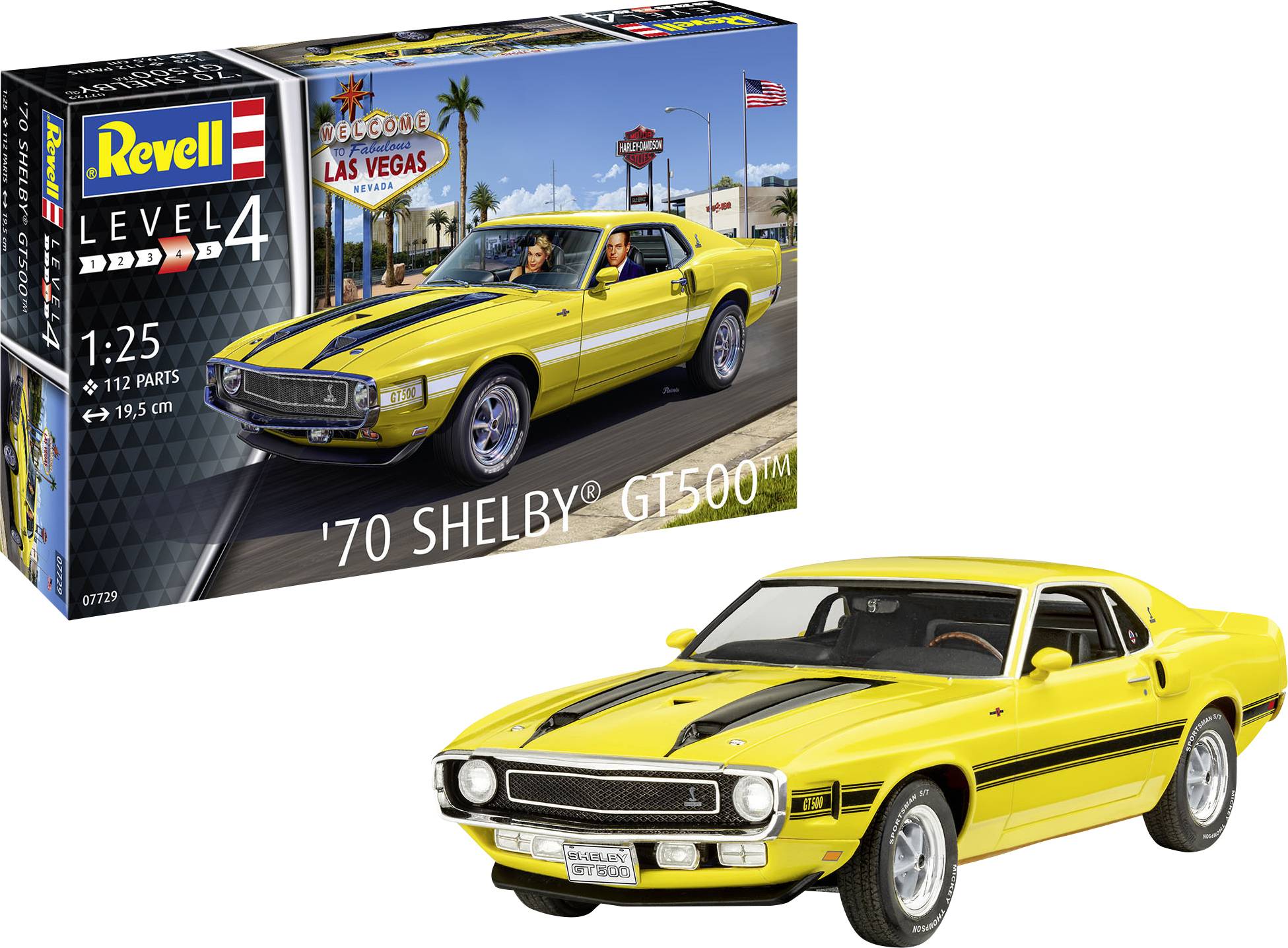 Revell 07729 70 Shelby® GT500™ Bilmodell byggsats 1:25