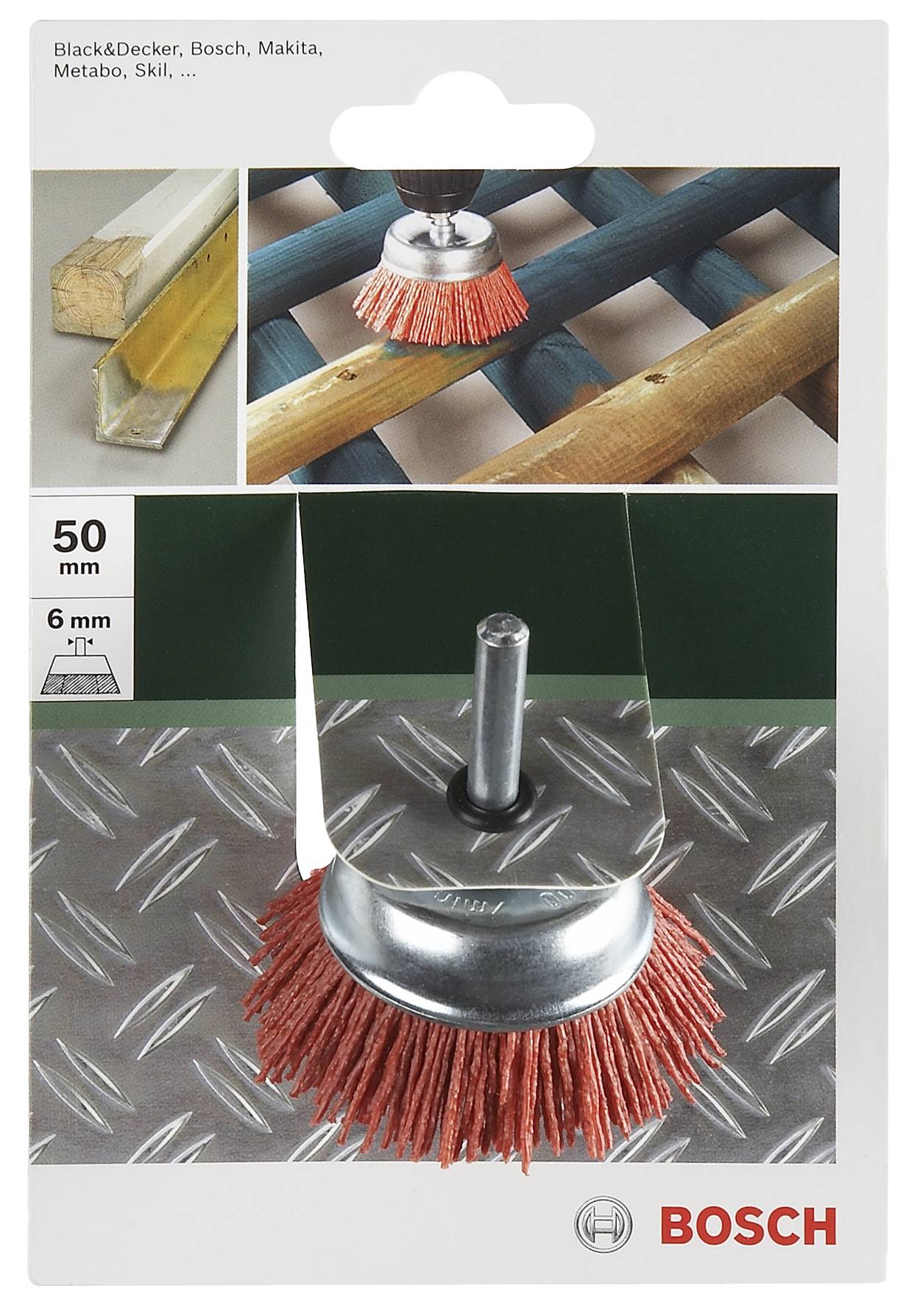 Bosch Accessories Koppborstar för borrmaskiner – nylontråd med korund slipmedel K80, 75 mm 2609256525 1 st