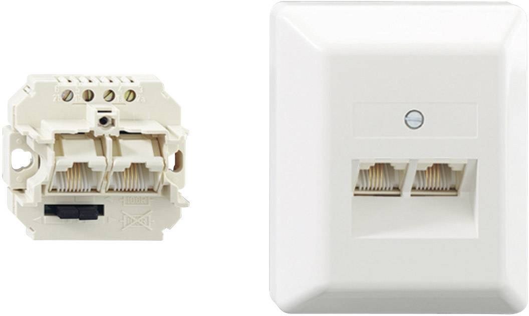 Rutenbeck 13011140 Telefon-kopplingsbox ISDN Utanpåliggande Renvit