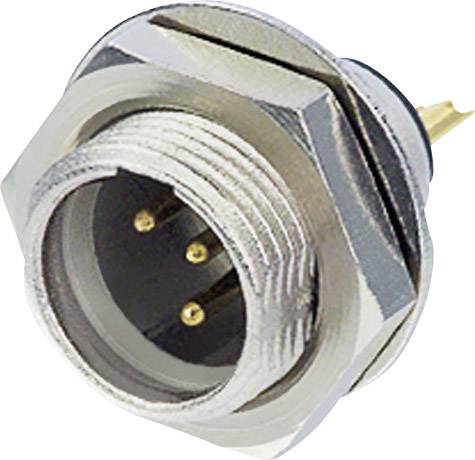 Rean AV RT4MPR Miniatyr-XLR-stiftkontakt Kontakt hane inbyggd vertikal Antal poler: 4 Silver 1 st