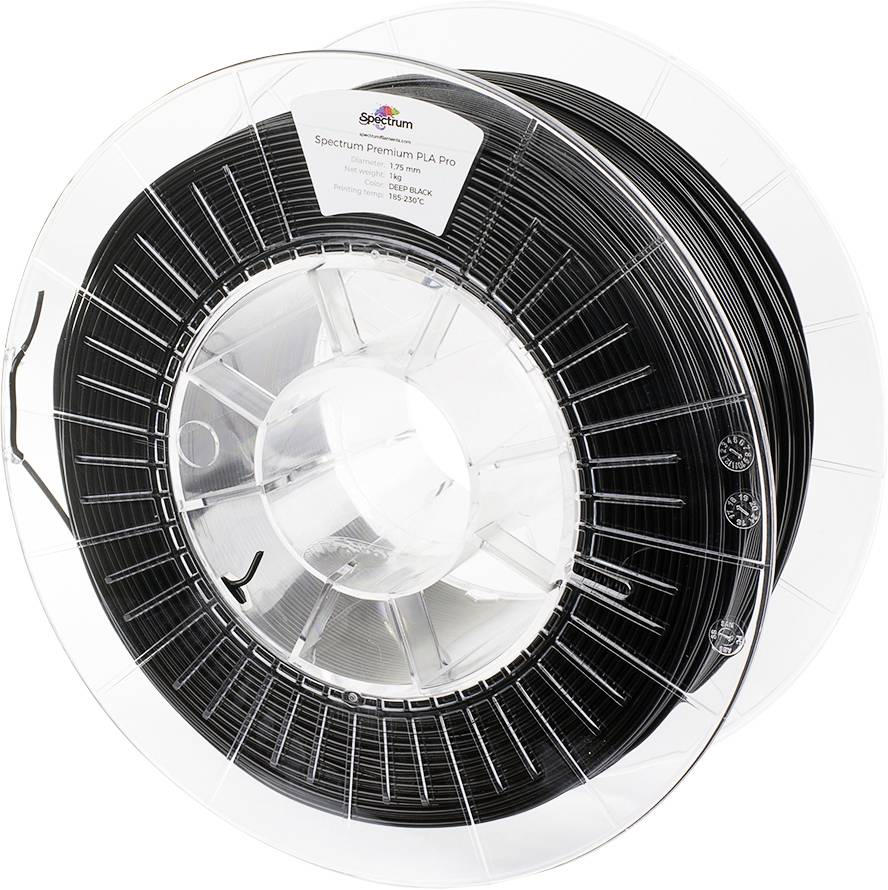 Spectrum Filaments 80098 PLA Pro 3D-skrivare Filament PLA Pro Slagtålig 1.75 mm 1000 g Deep Black, Svart 1 st