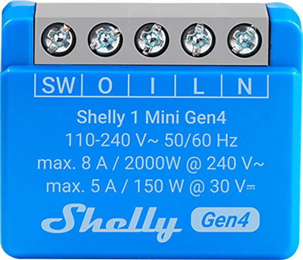 Shelly 1 Mini Gen4 Trådlös brytare