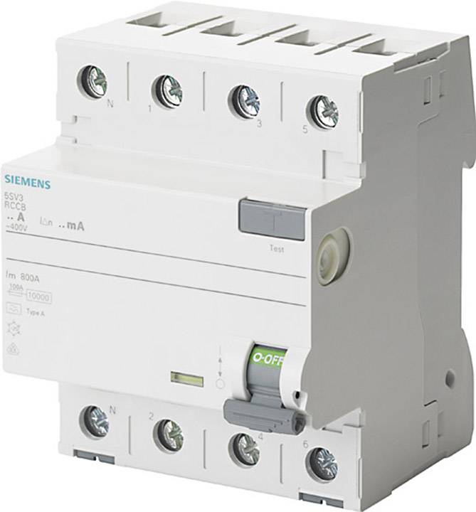 Siemens 5SV36426KL Jordfelsbrytare A 4-polig 25 A 0.3 A 400 V