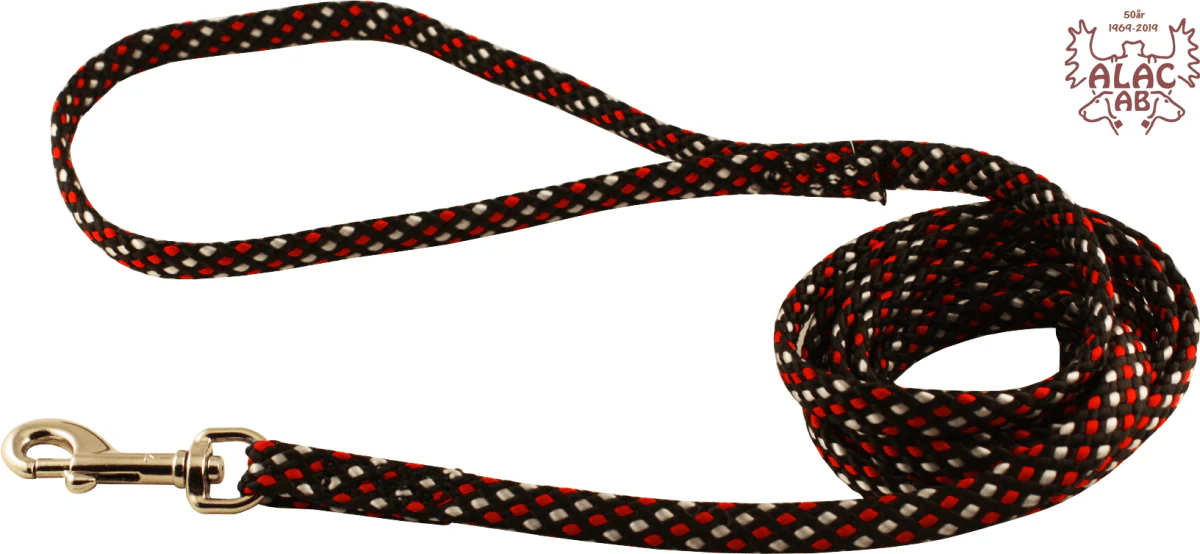 Alac Svartprickigt hundkoppel, 10 mm x 190 cm