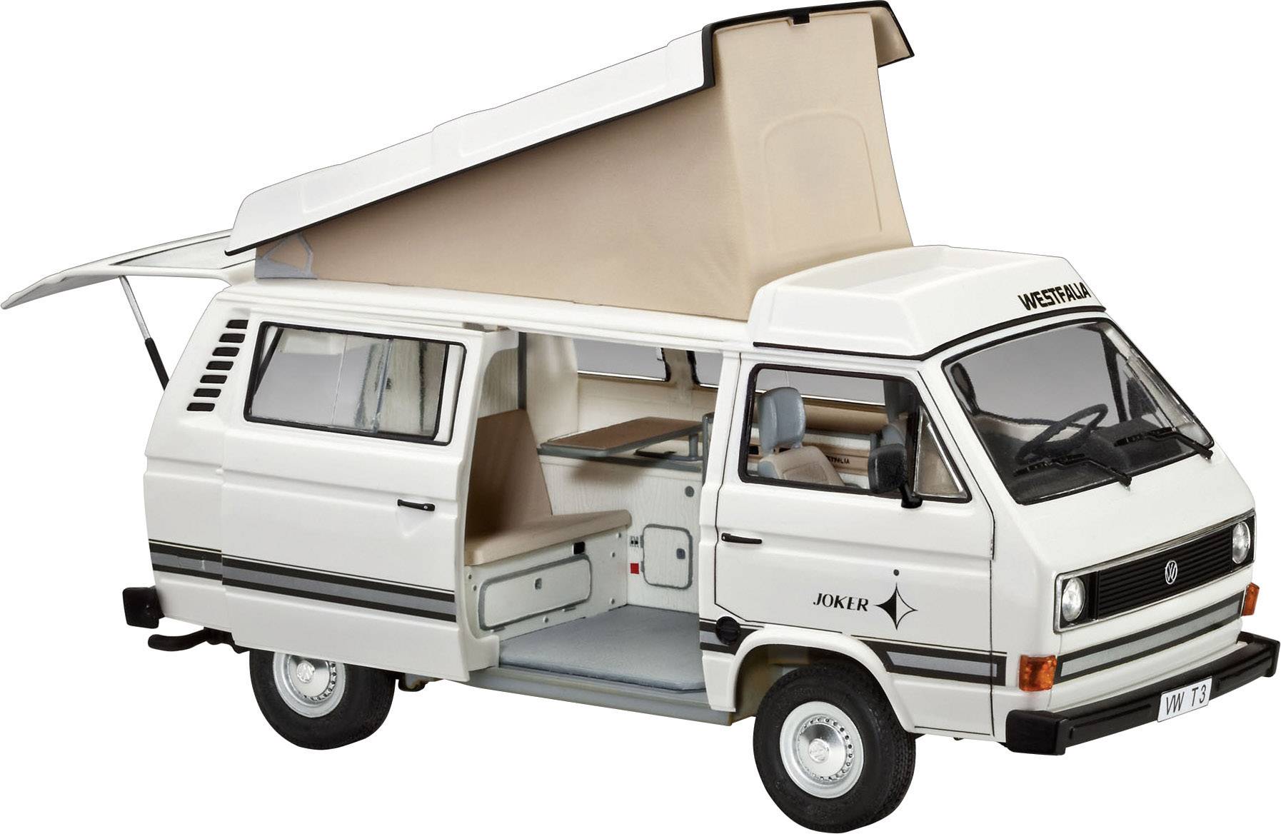 Revell 07344 Volkswagen T3 Camper Bilmodell byggsats 1:25