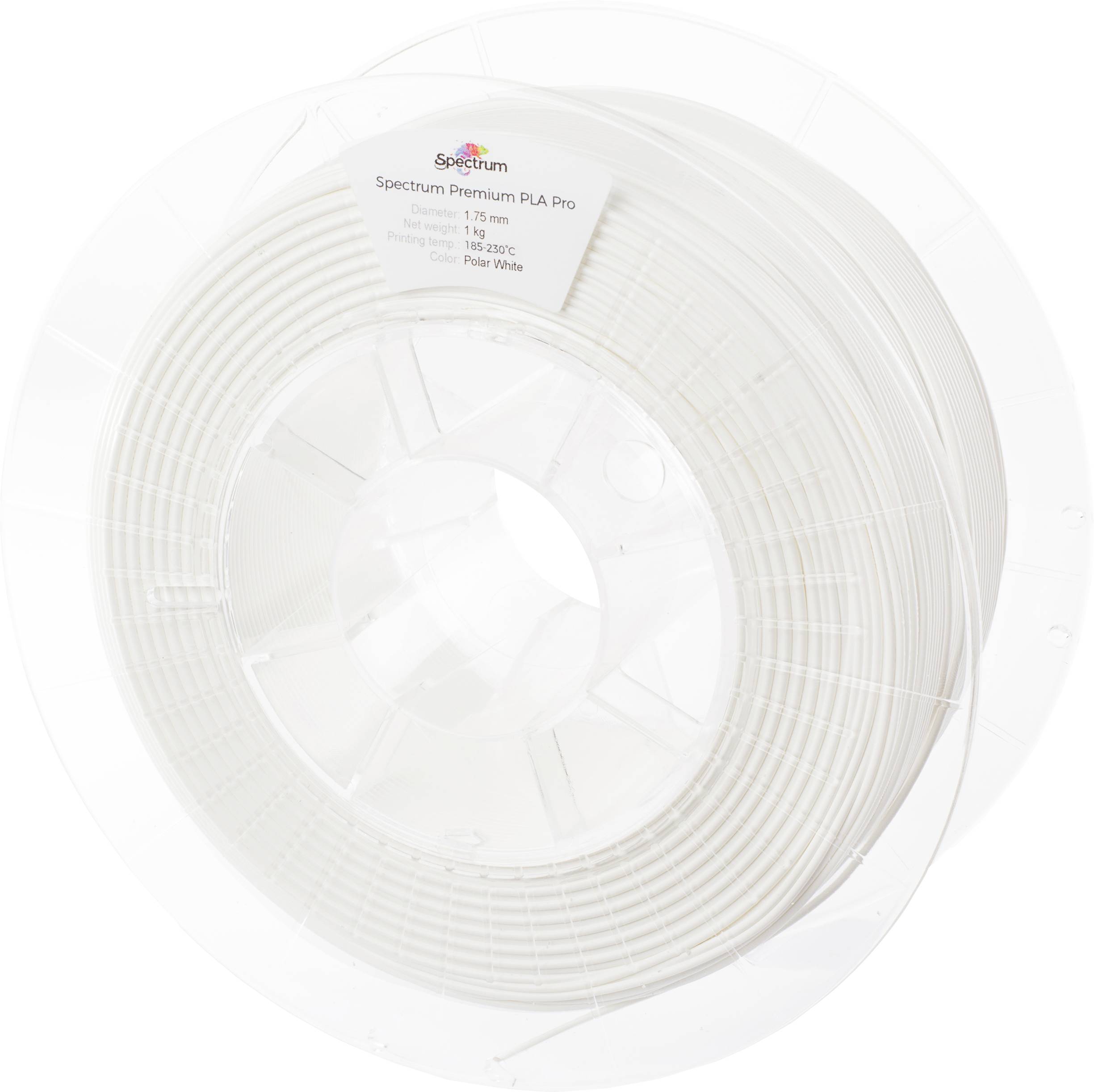 Spectrum Filaments 80102 PLA Pro 3D-skrivare Filament PLA Pro Slagtålig 1.75 mm 1000 g Polar White, Vit 1 st