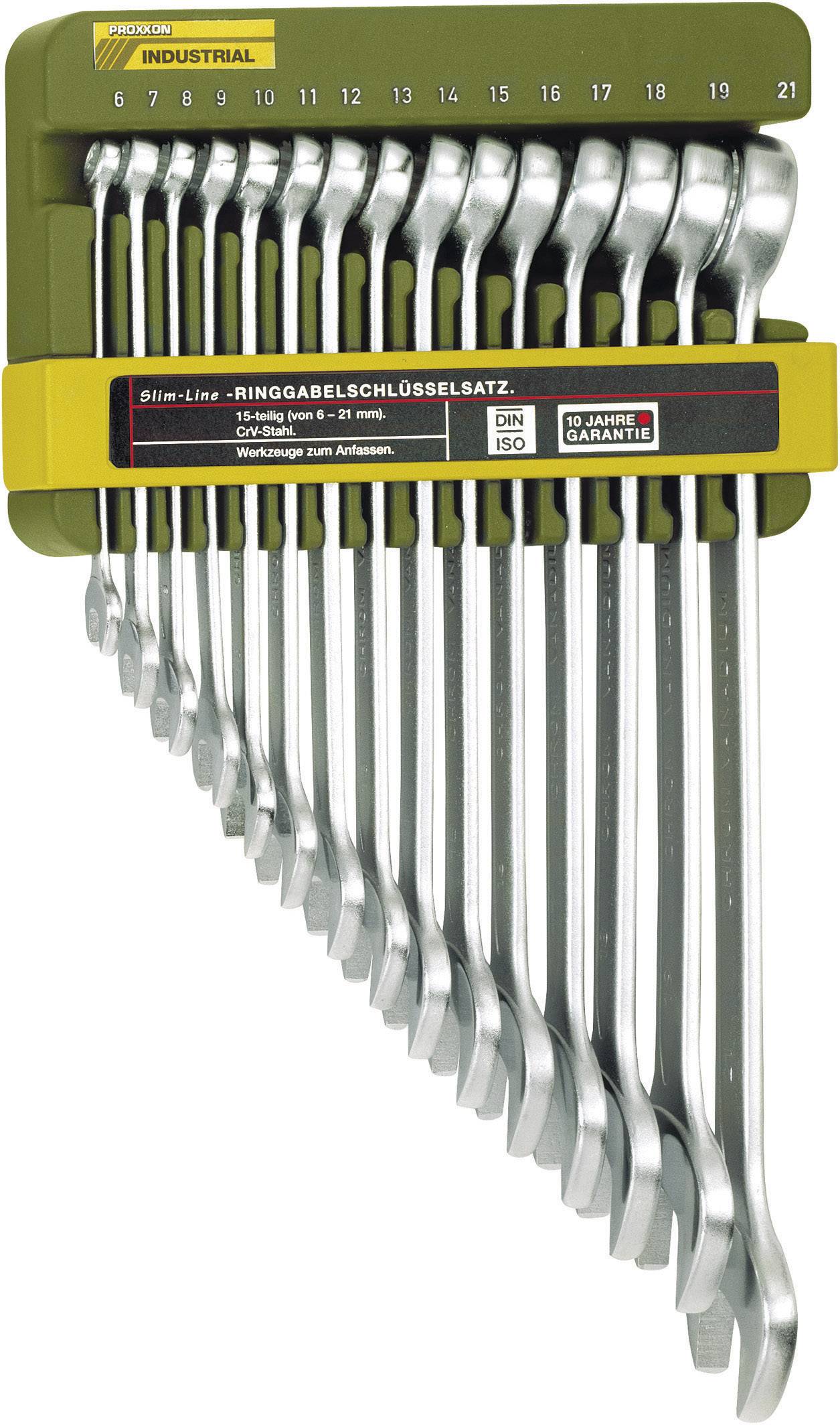 Proxxon Industrial 23821 Ringskruvnyckelsats 15 delar 6 – 21 mm