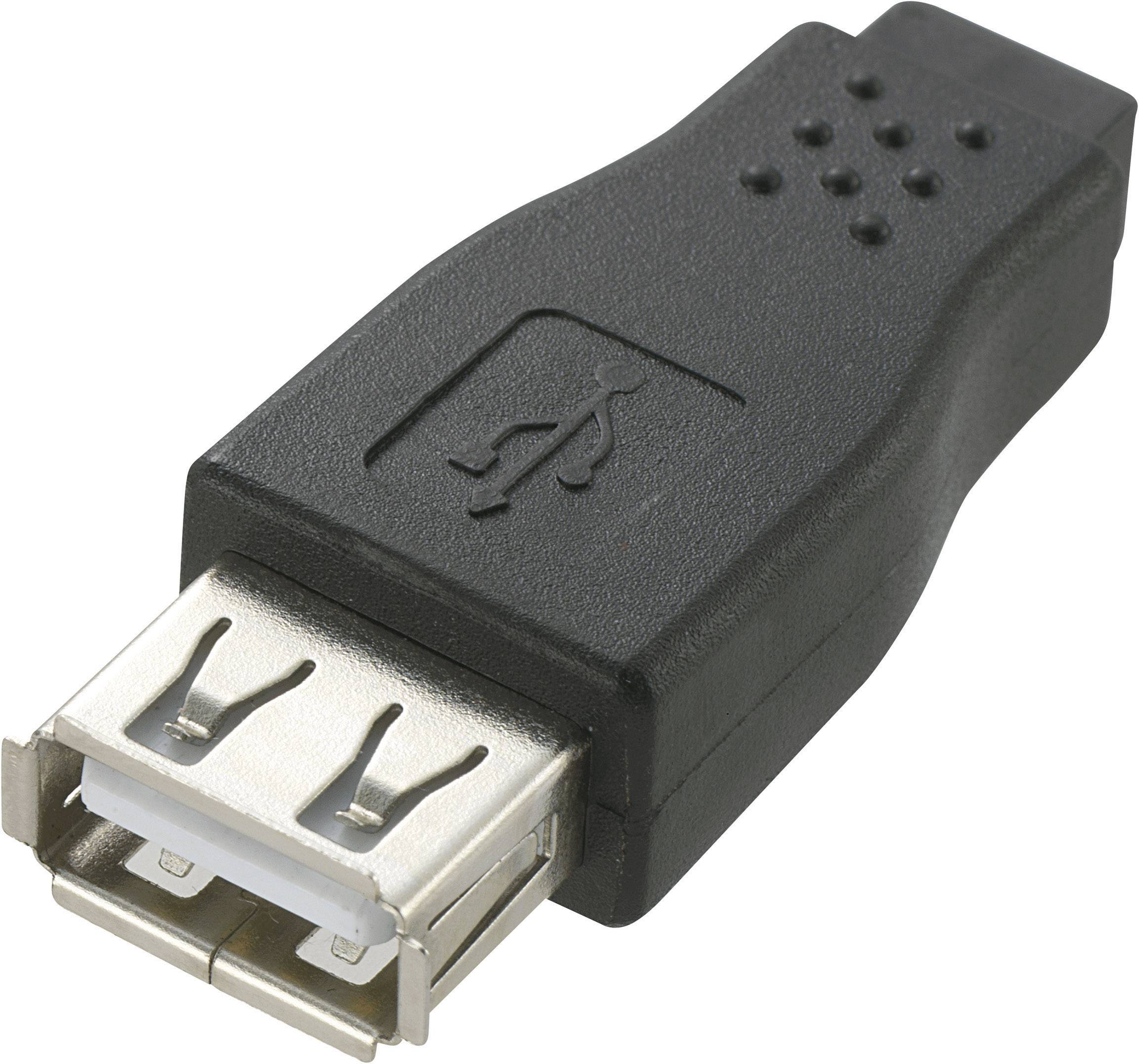 Renkforce USB 2.0 Adapter [1x USB 2.0 A hona – 1x USB 2.0 Mini-B hona] RF-4780816 0.00 m