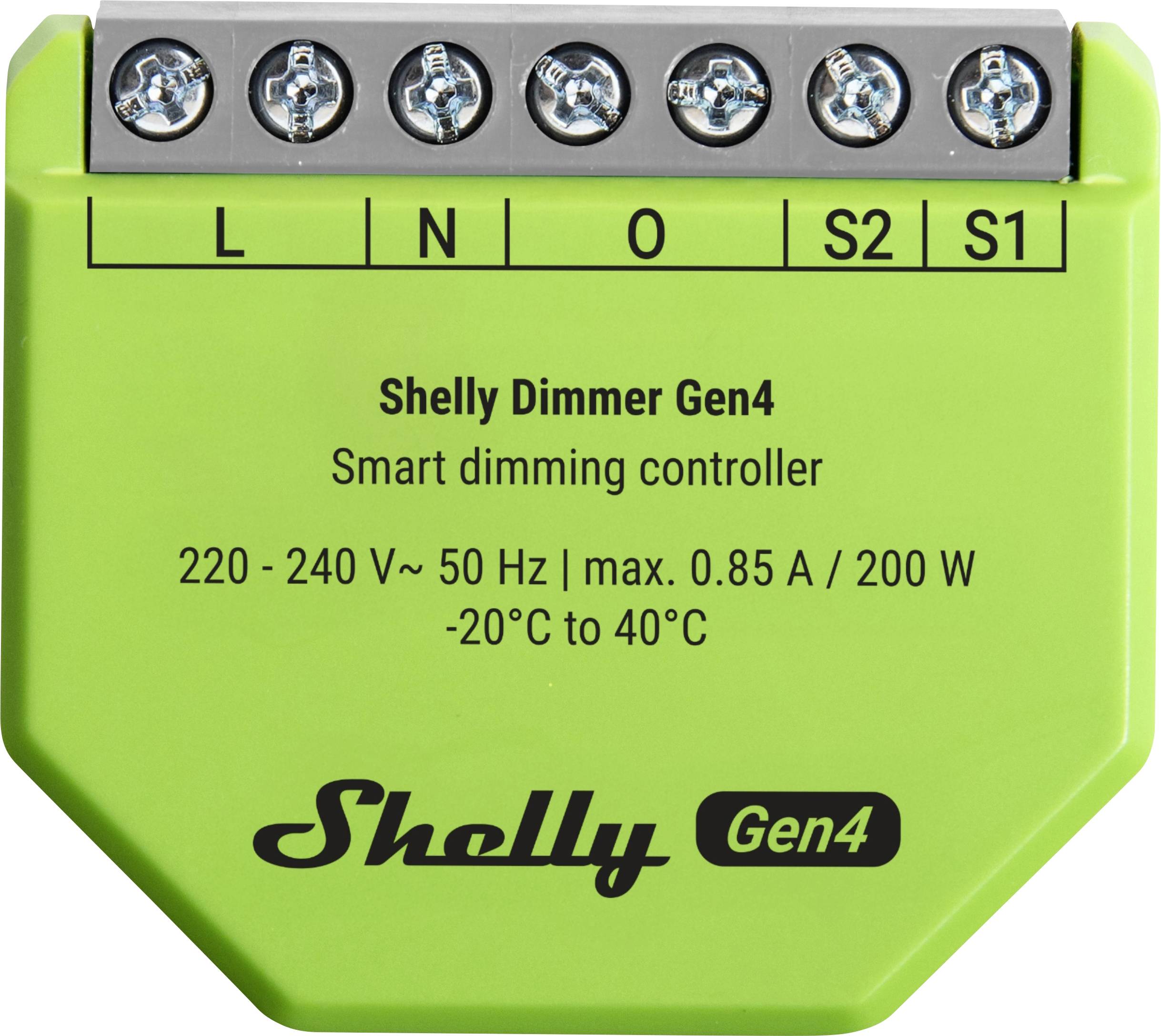 Shelly Dimmer Gen4 Shelly Dimmers Wi-Fi, Bluetooth, ZigBee