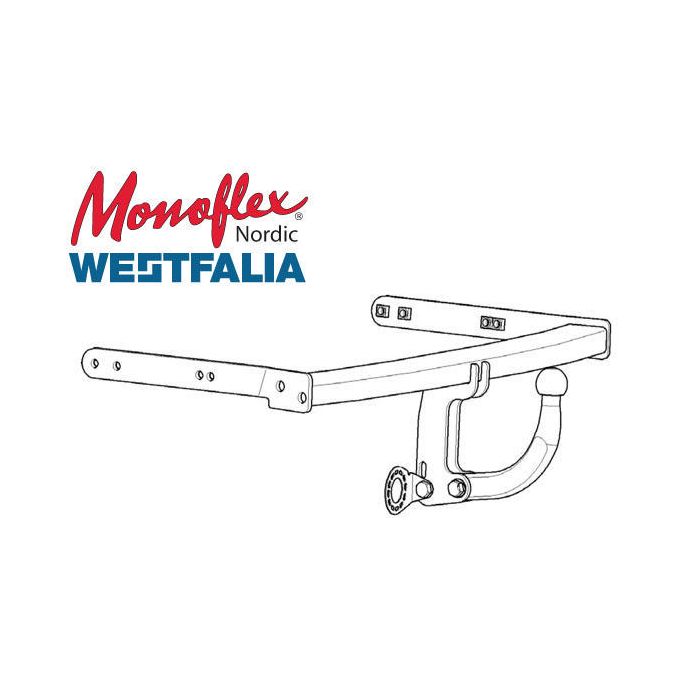 Westfalia Dragkrok med fast kula 27-91370