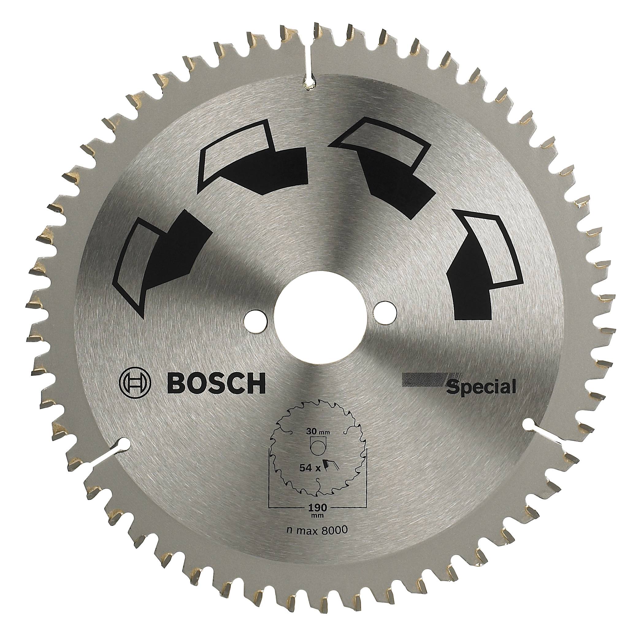 Bosch Accessories Special 2609256892 Hårdmetall cirkelsågklinga 190 x 30 mm Antal tänder (per tum): 54 1 st