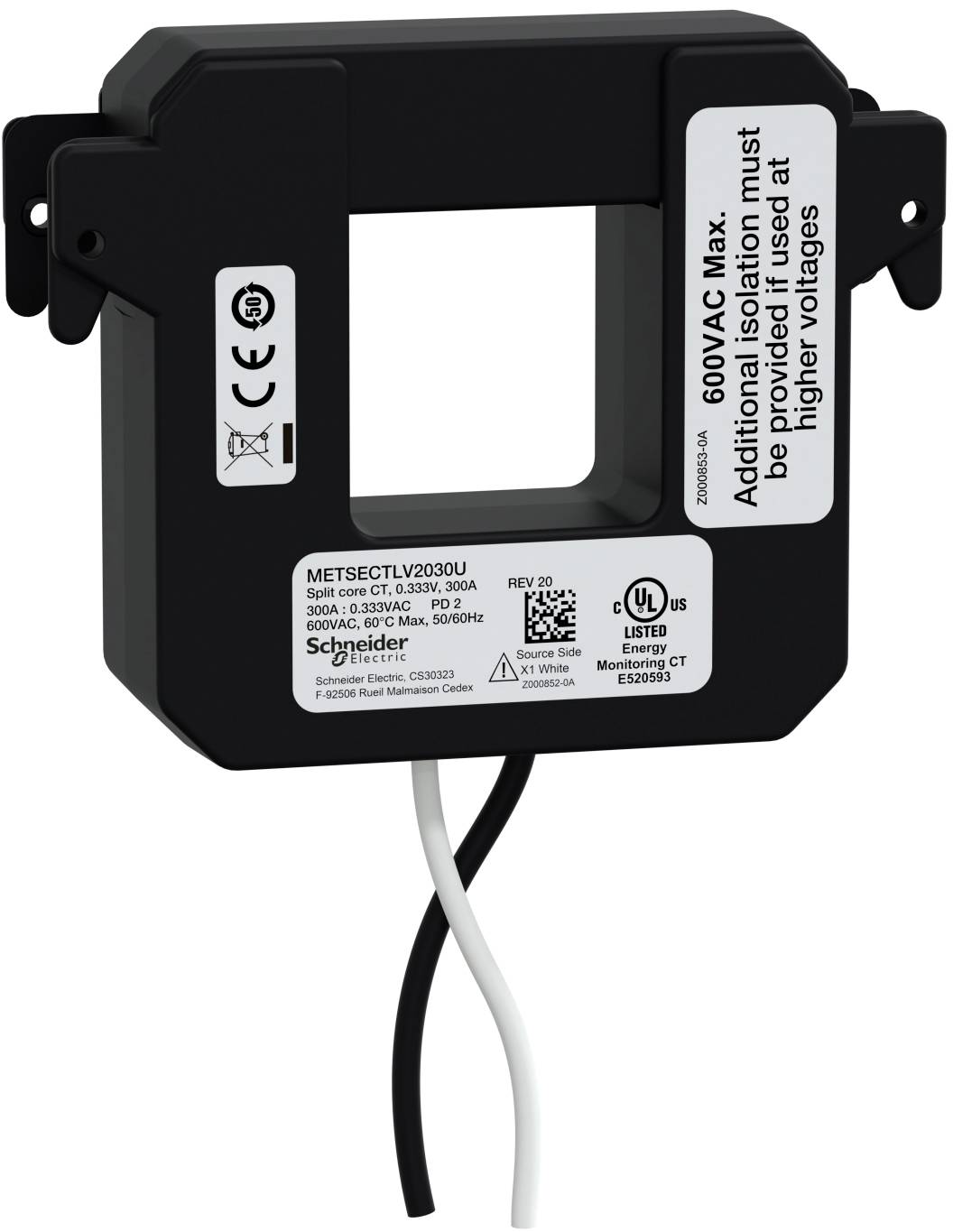Schneider Electric METSECTLV2030U Strömtransformator för kabelombyggnad 1 st