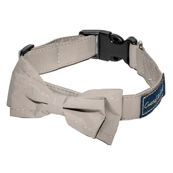 Gustaf & Evita hundhalsband med rosett, 40 cm