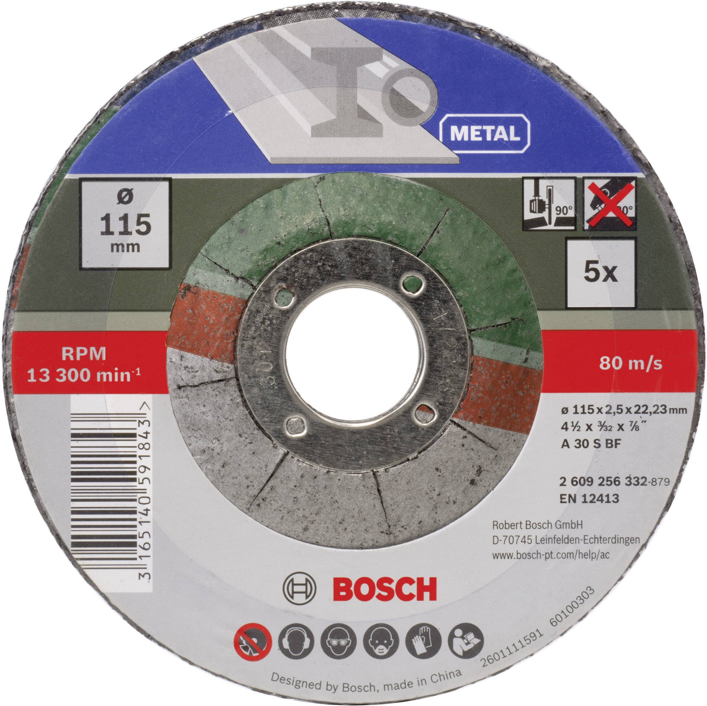 Bosch Accessories A 30 S BF 2609256332 Kapskiva bockad 115 mm 22.23 mm 5 st