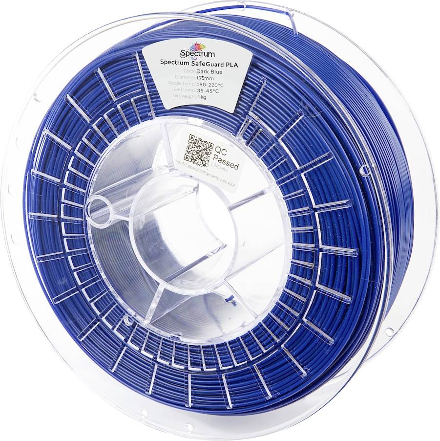 Spectrum Filaments 81558 Safeguard PLA 3D-skrivare Filament PLA-plast Antibakteriell 1.75 mm 1000 g Dark Blue, Blå 1 st