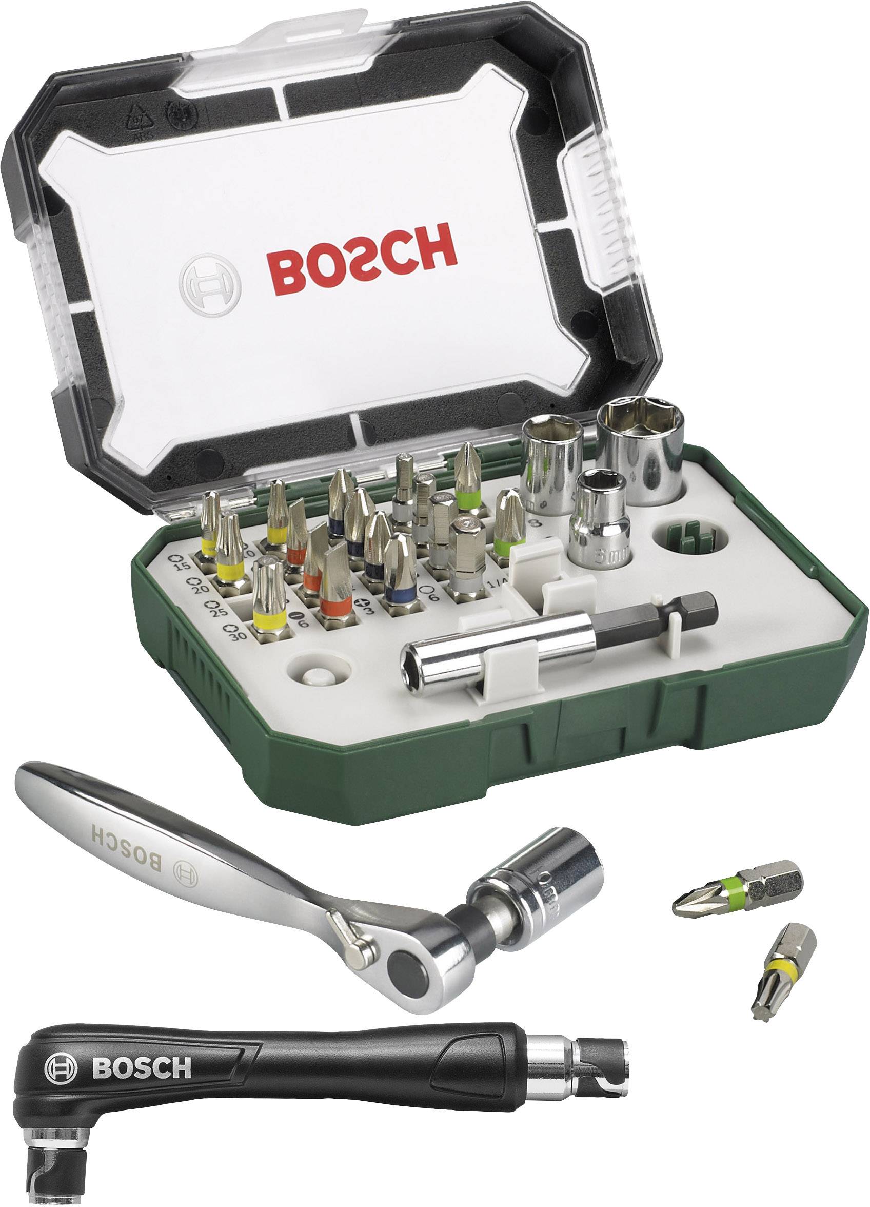 Bosch Accessories Promoline 2607017392 Bit-Set 27 delar Spår, Stjärnspår Pozidriv, Stjärnspår Phillips, Inner-sexkantig,