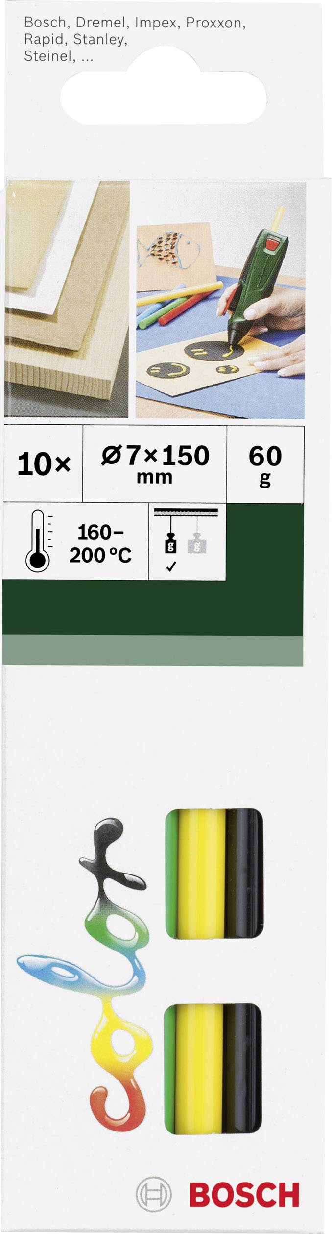 Bosch Accessories 2609256D30 Limstift 7 mm 150 mm Olikfärgat sorterade 60 g 10 st