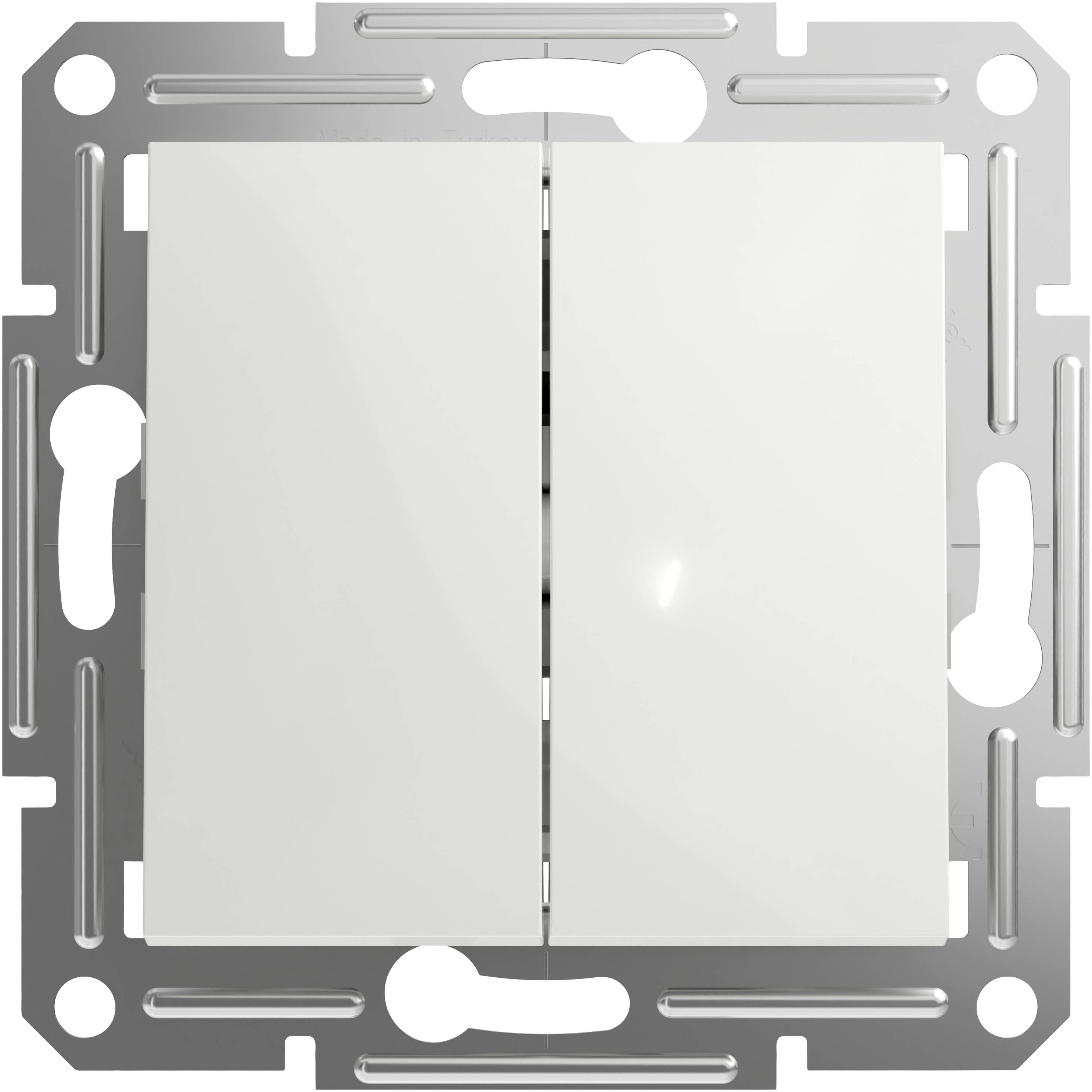 Schneider Electric Dubbelknapp Asfora Vit (RAL 9003) EPH1170121D 1 st