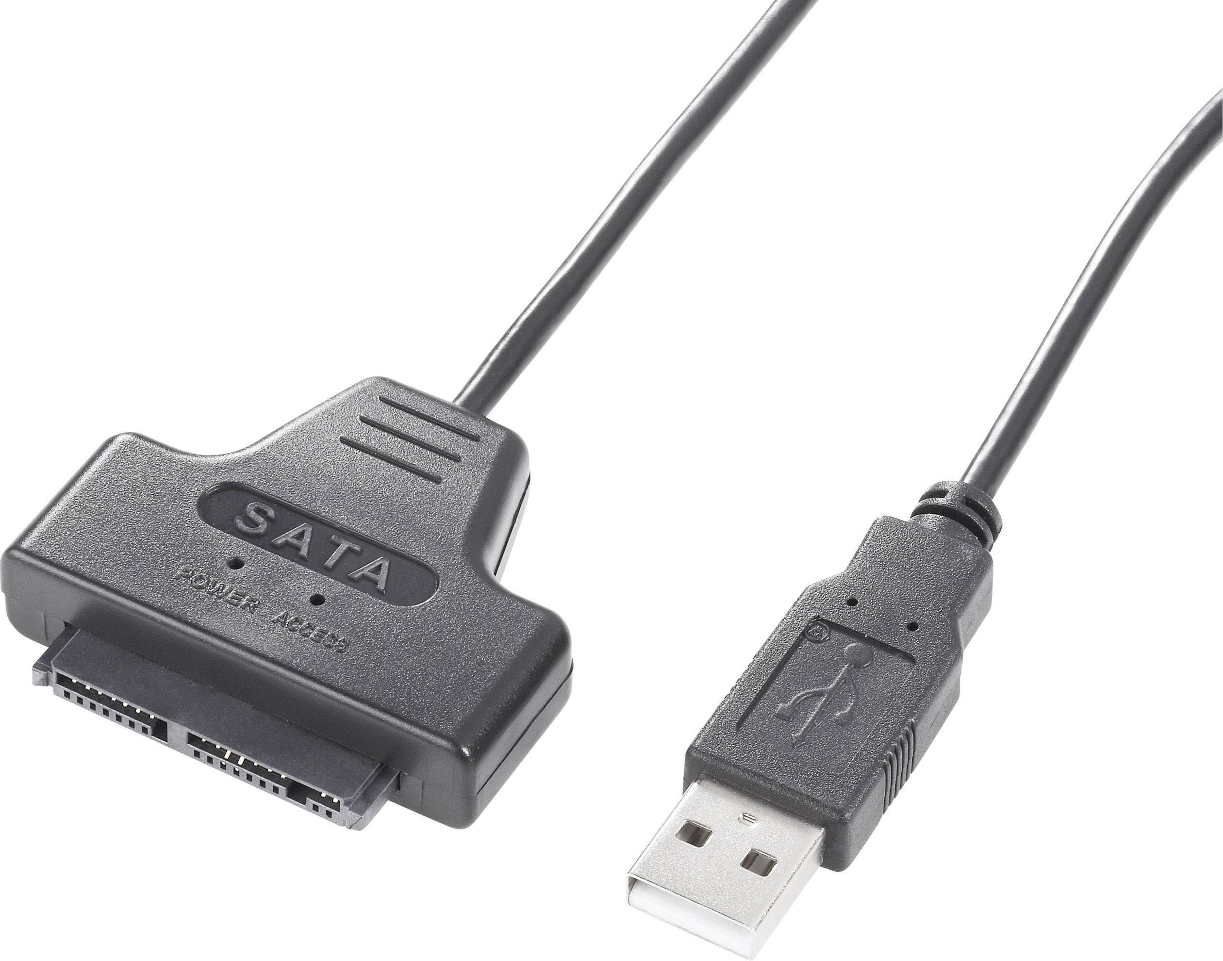 Renkforce USB 2.0 Adapterkabel [1x USB 2.0 A hane – 1x Micro-SATA-kombi hane 7+9-polig] 0.48 m