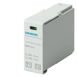 Siemens 5SD74183 KONTAKTDEL T1/T2, L-N, NOMINELL SPÄNNING UN 240V A.C. UC 335V A.C., IIMP 12,5KA Kontaktdel 335 V 1 st