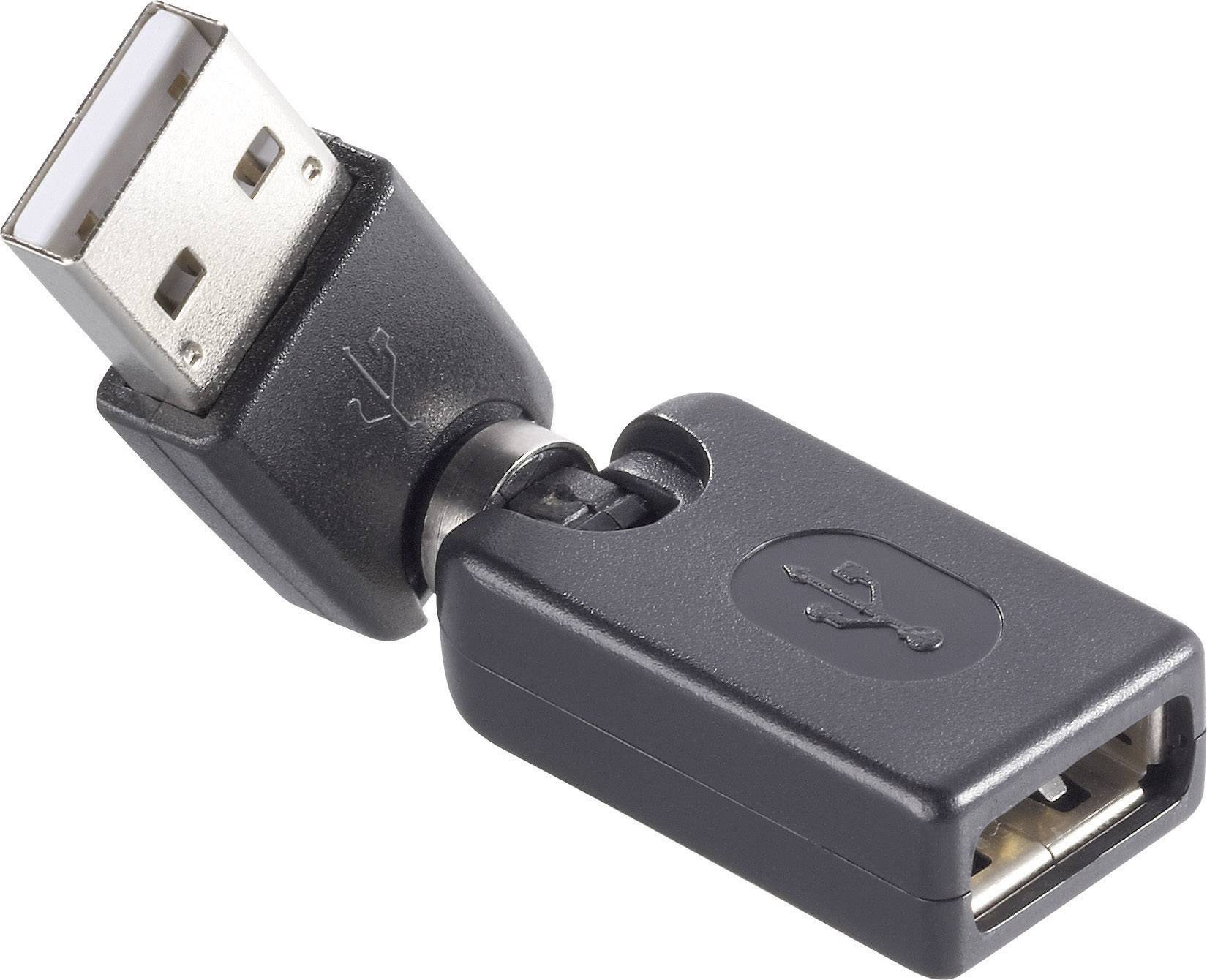 Renkforce USB 2.0 Adapter [1x USB 2.0 A hane – 1x USB 2.0 A hona] guldpläterad kontakt
