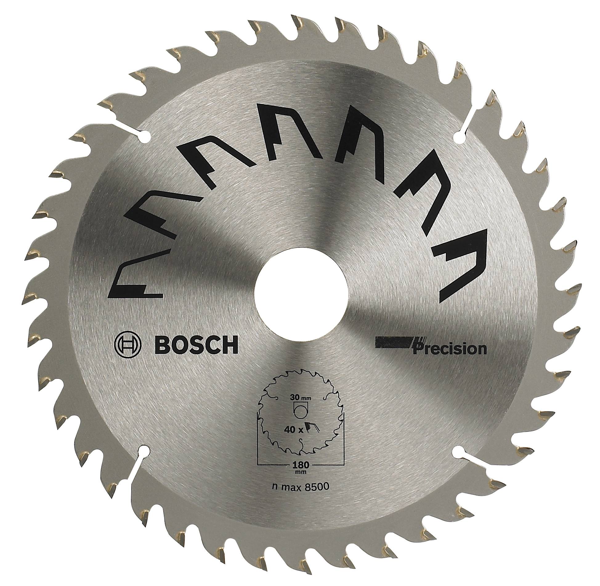 Bosch Accessories Precision 2609256861 Hårdmetall cirkelsågklinga 180 x 30 mm Antal tänder (per tum): 40 1 st