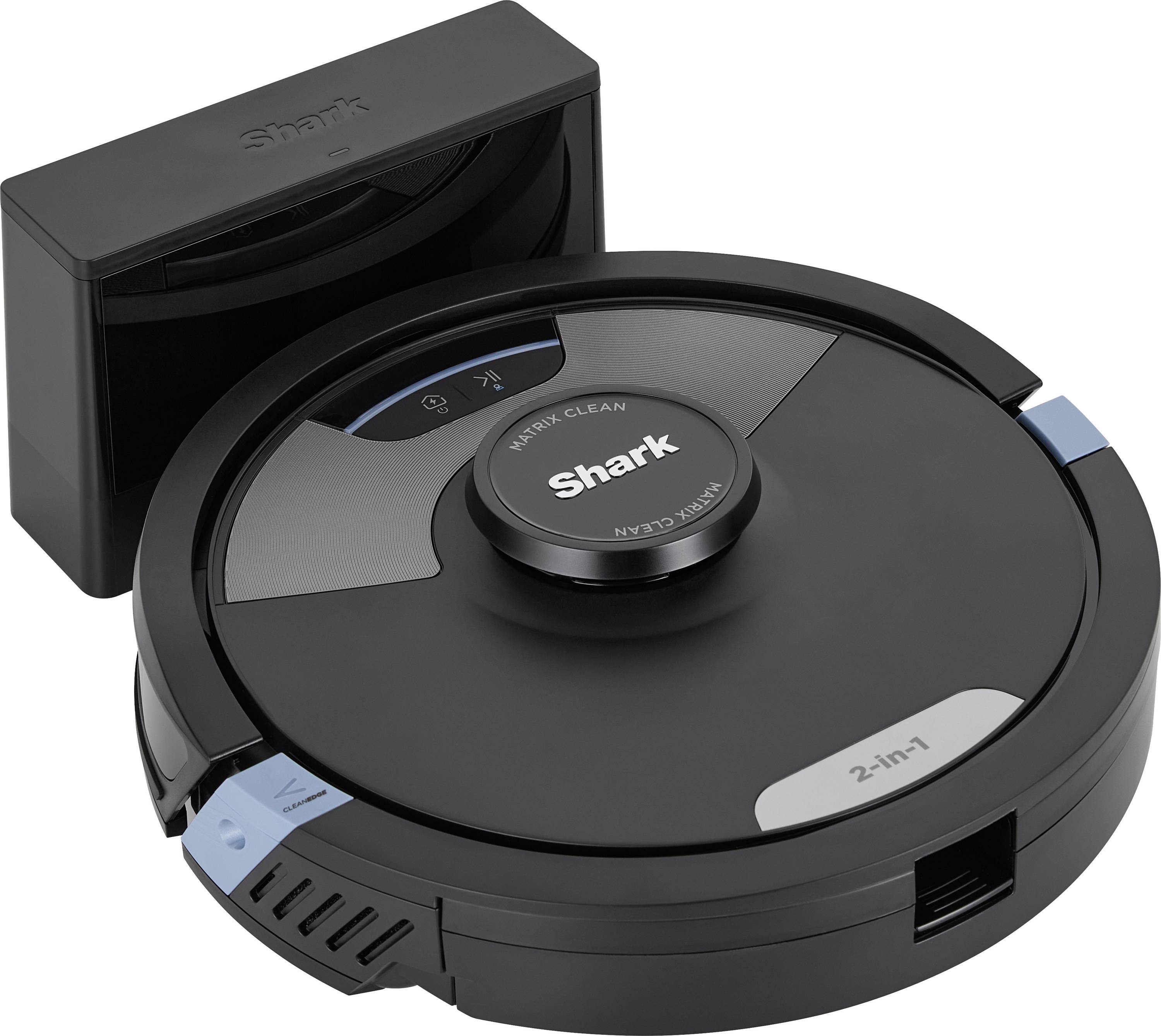 Shark Matrix Plus 2-in-1 Sug- och golvtvättrobot Svart Appstyrd, Utan påse, inkl. batteri, inkl. laddare