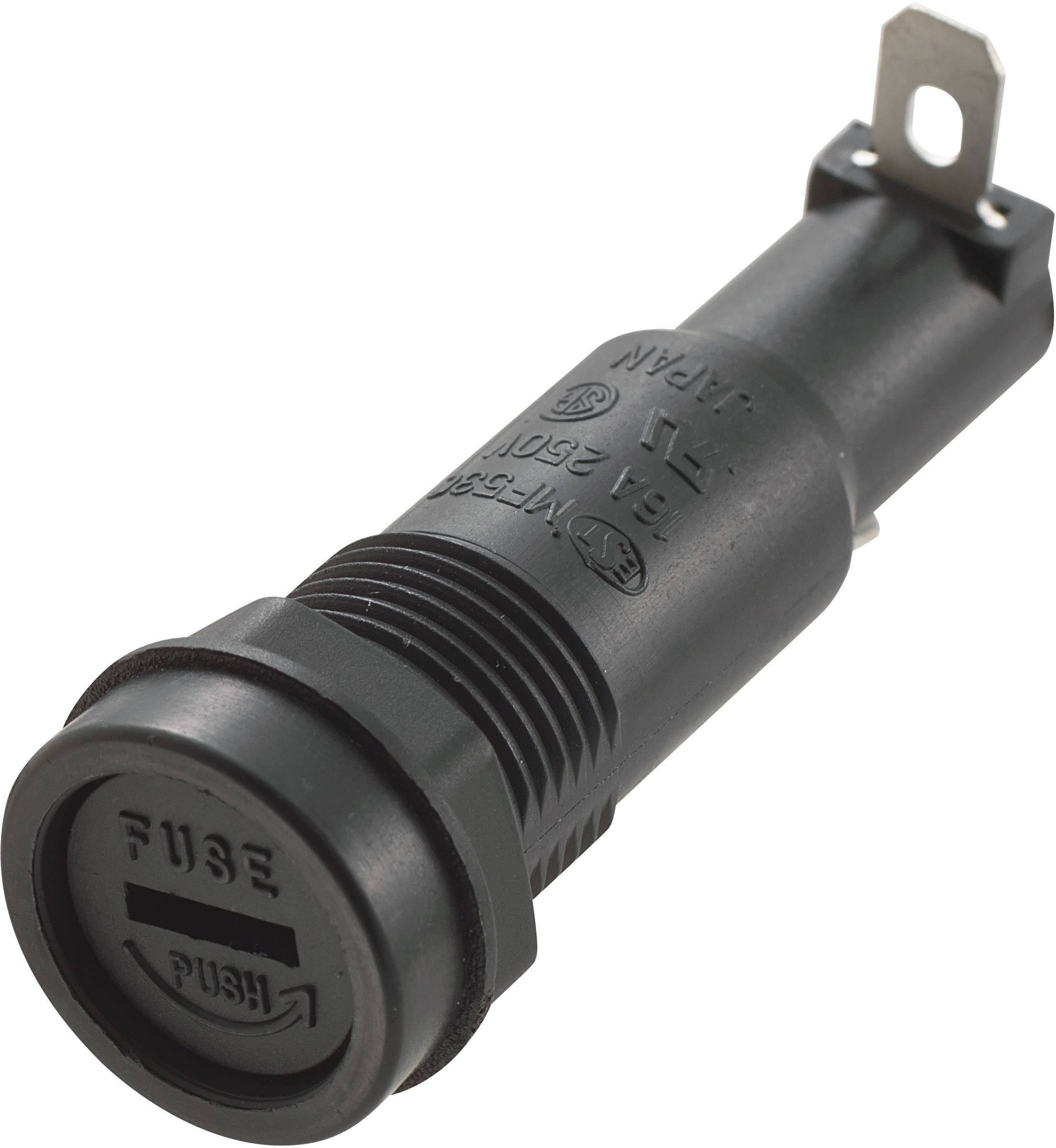 Säkringshållare passar för säkring 6.3 x 32 mm 16 A 250 V/AC MF-530 1 st.