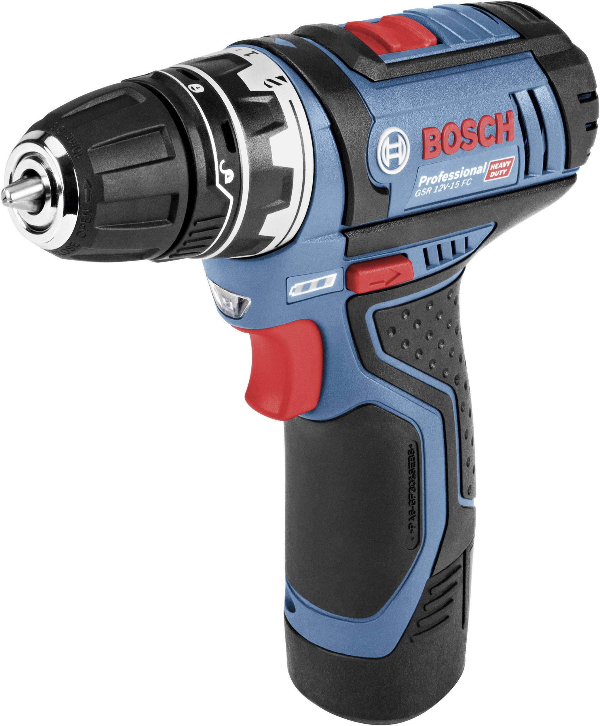 Bosch Professional GSR 12V-15 FlexiClick 06019F6001 Borrskruvdragare batteri 12 V 2 Ah Li-Ion inkl. 2x batterier, inkl.
