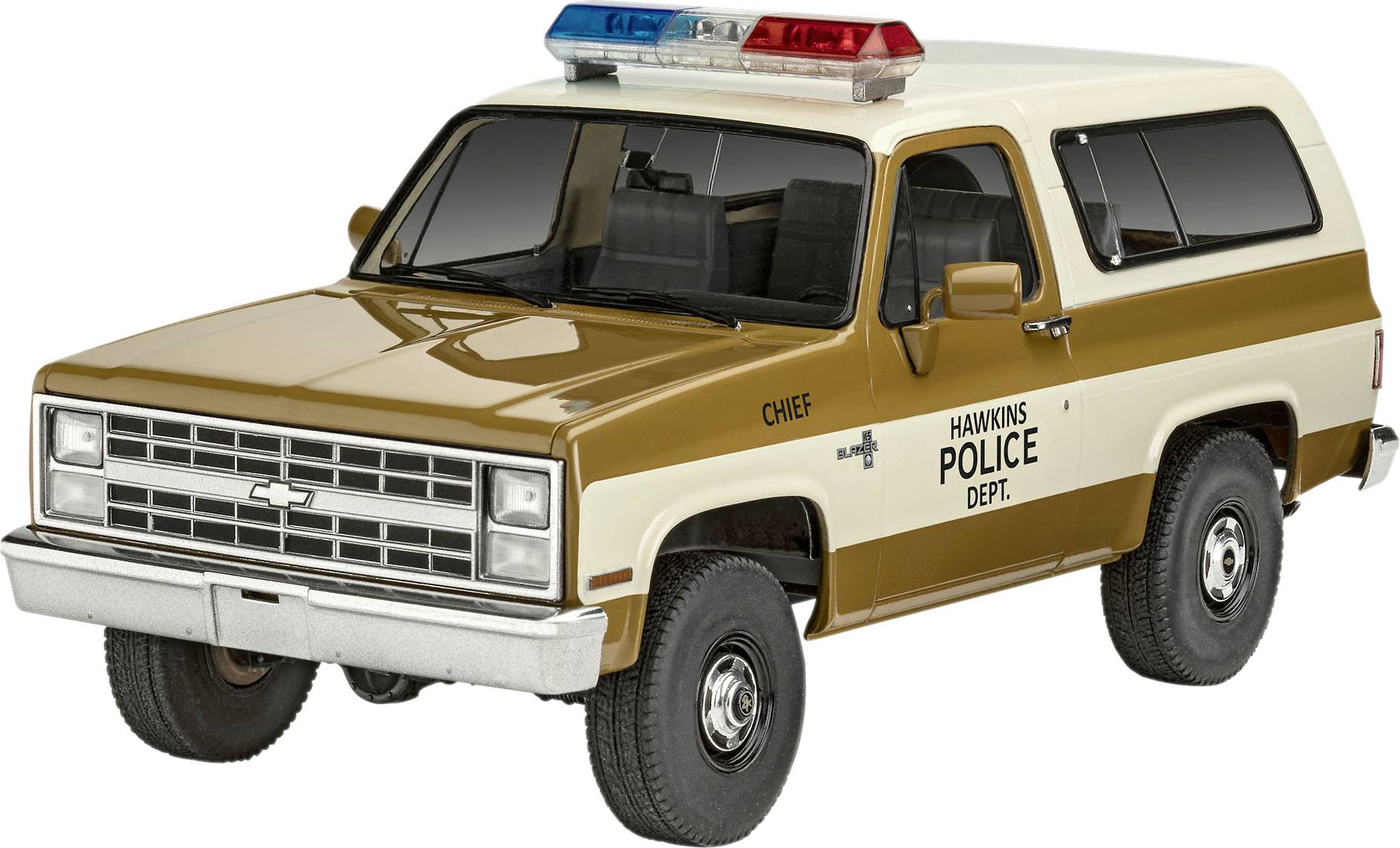 Revell 07724 Stranger Things Jim Hopper´s Chevy® Blazer K5™ Bilmodell byggsats 1:25