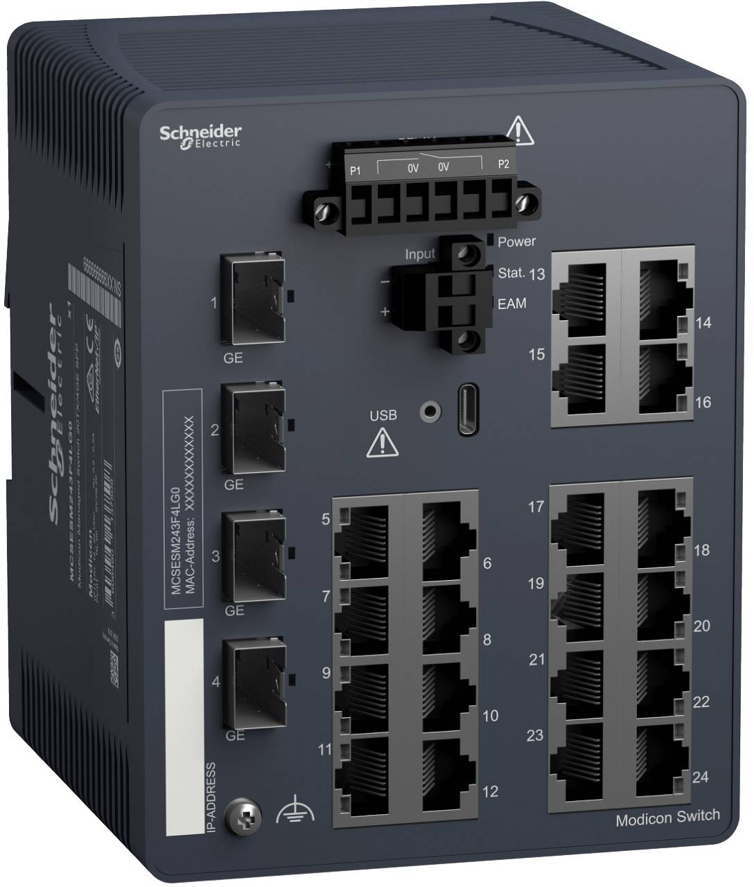 Schneider Electric MCSESM243F4LG0 Nätverks-switch