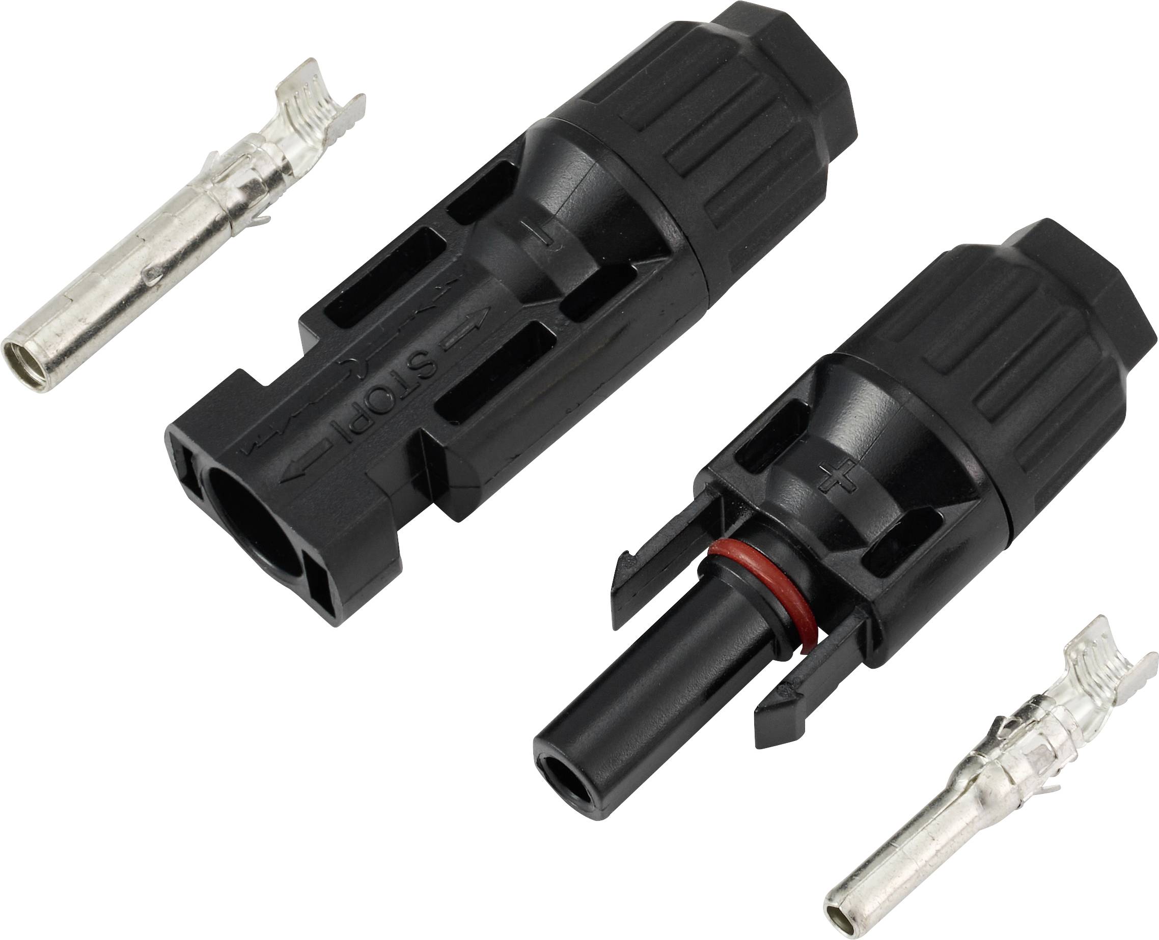 PV-Solar kontakt- och kontaktset, IP67 TC-13805728 Svart TRU COMPONENTS Innehåll: 2 st