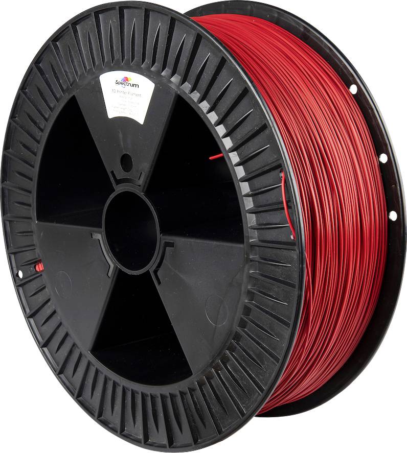 Spectrum Filaments 80127 PLA Premium 3D-skrivare Filament PLA-plast Hög draghållfasthet 1.75 mm 2000 g Bloody Red, Röd 1