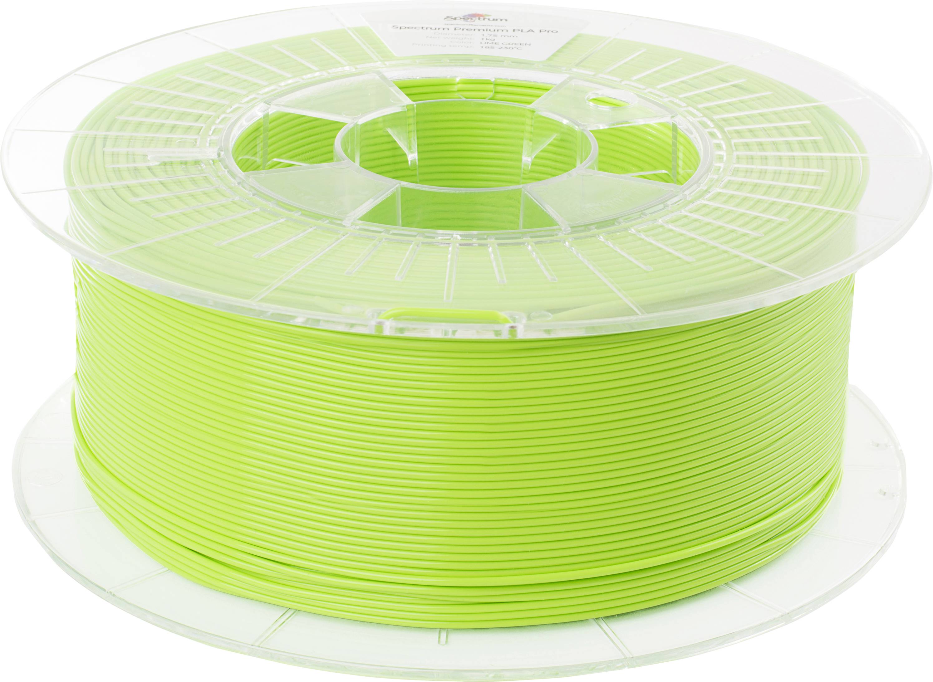 Spectrum Filaments 80014 PLA Premium 3D-skrivare Filament PLA-plast Hög styvhet 1.75 mm 1000 g Lime Green, Grön, Limegrö
