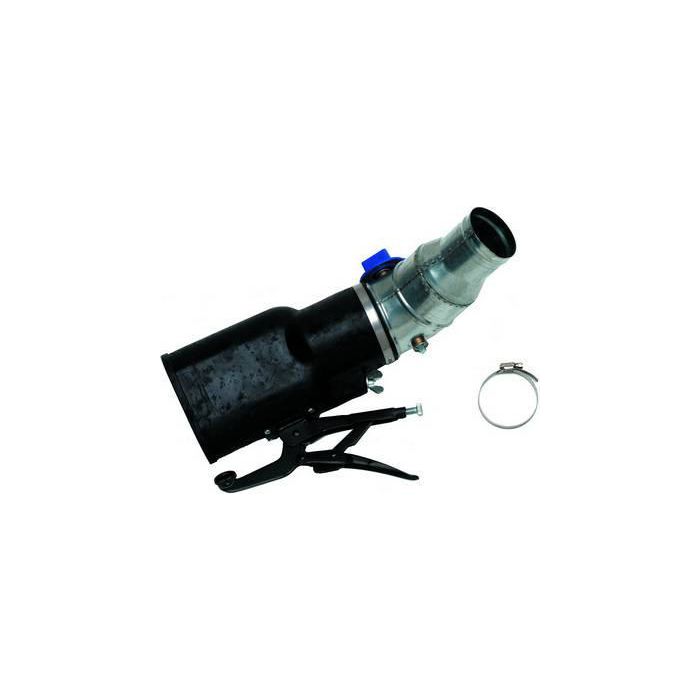 Avgasmunstycke 75 mm gummi, öppning 115mm spjäll Alentec Orion 63-88325