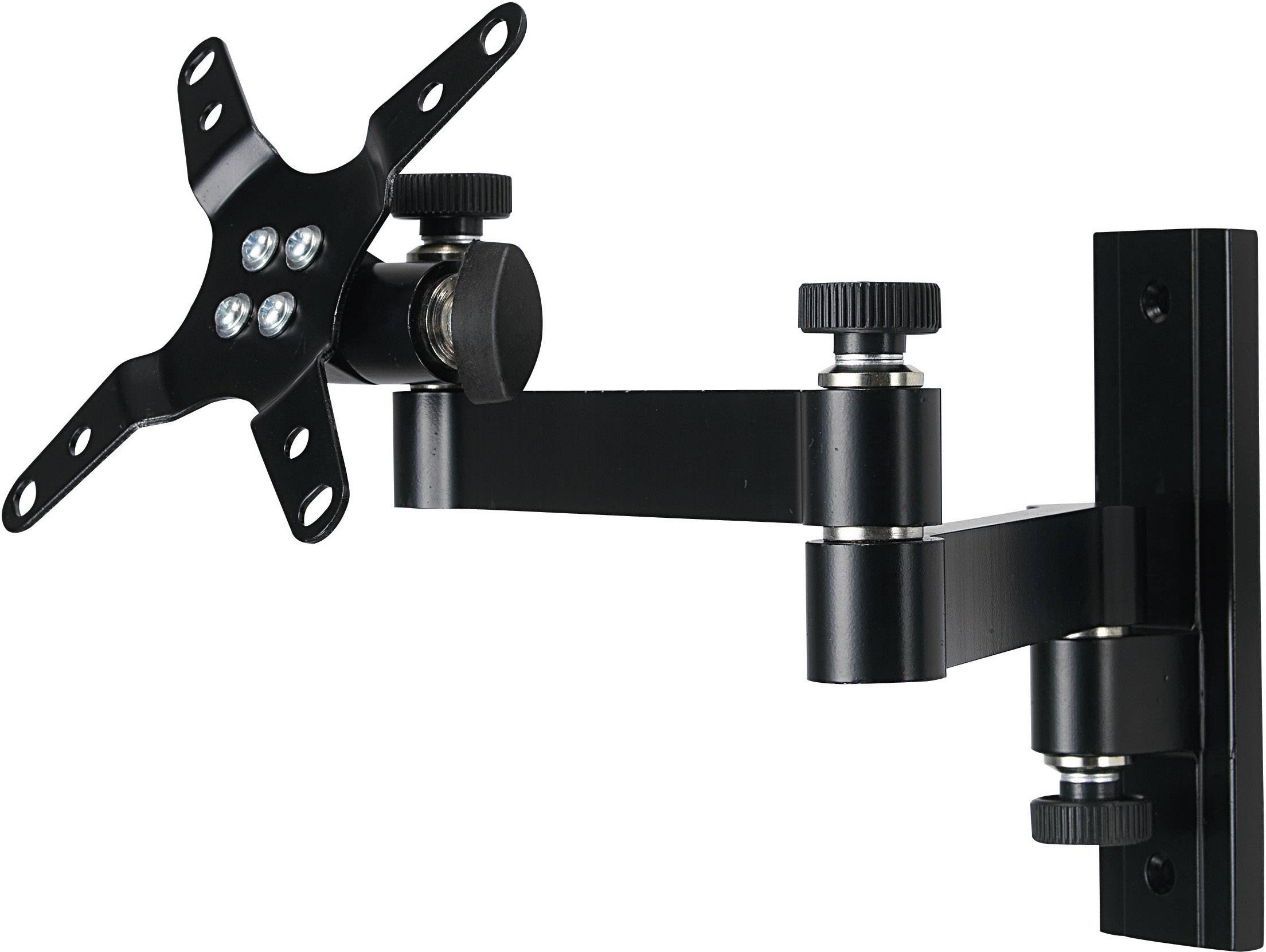 SpeaKa Professional Monitor-väggfäste SP-6444400 1 Skärm(ar) 33,0 cm (13″) – 76,2 cm (30″) Svart Tiltbar, Svängbar, Utdr