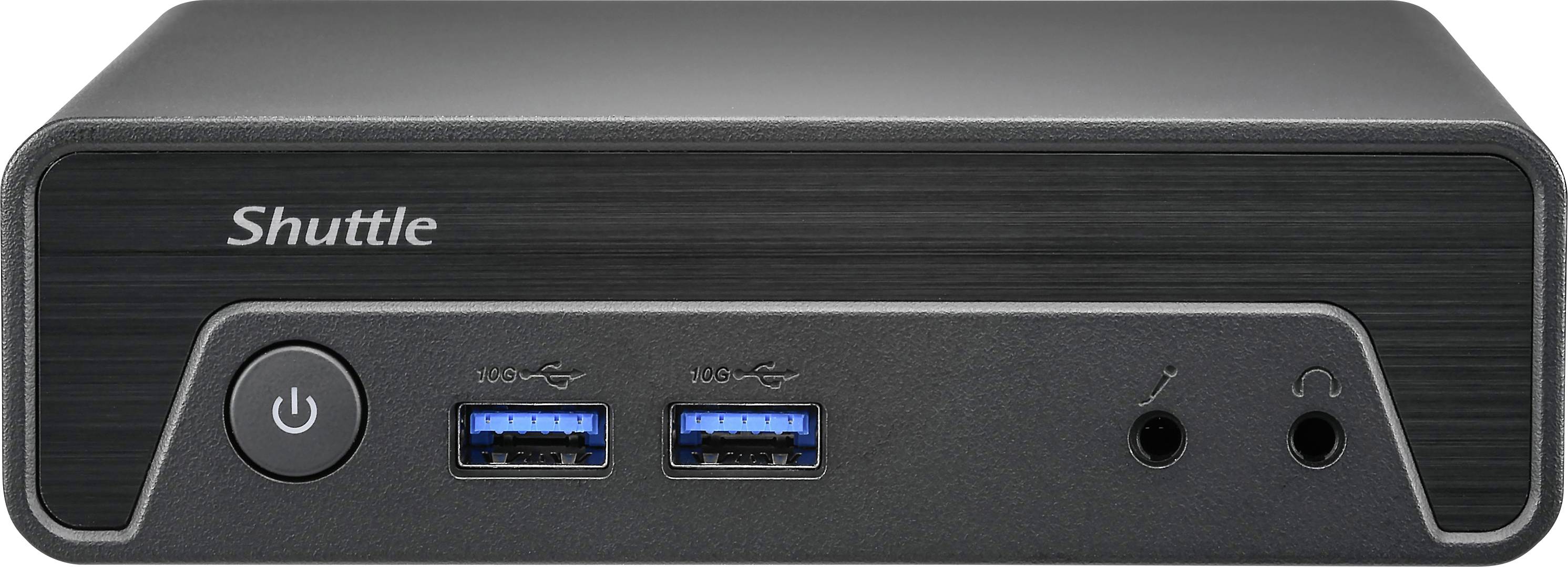 Shuttle HTPC XPC nano NE1010BA 2.5 cm (1 tum) Intel® N N100 3.4 GHz 8 GB RAM 128 GB SSD Intel UHD-grafik Win 11 Pro NE10