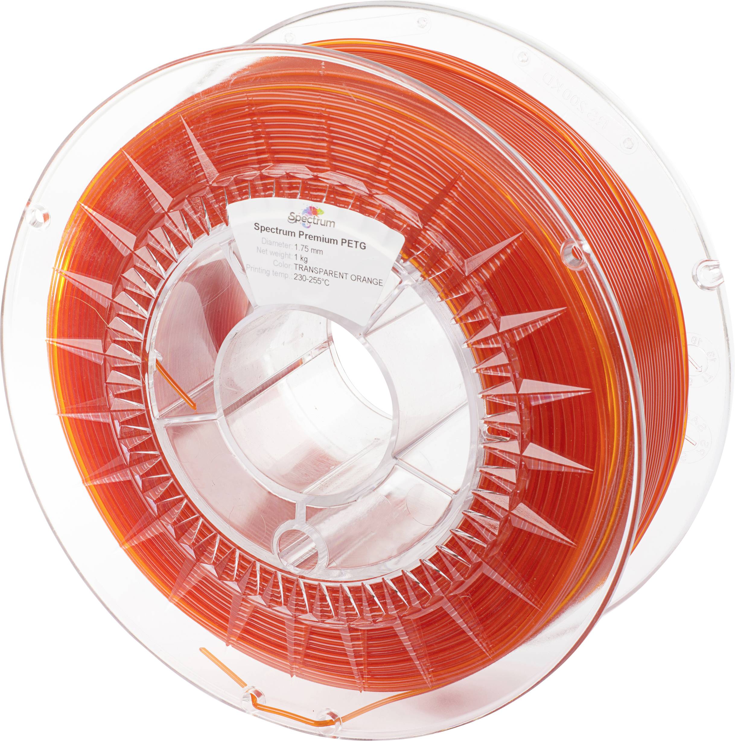 Spectrum Filaments 80051 PET-G Premium 3D-skrivare Filament PETG kemiskt beständig, Slagtålig 1.75 mm 1000 kg/m Transpar