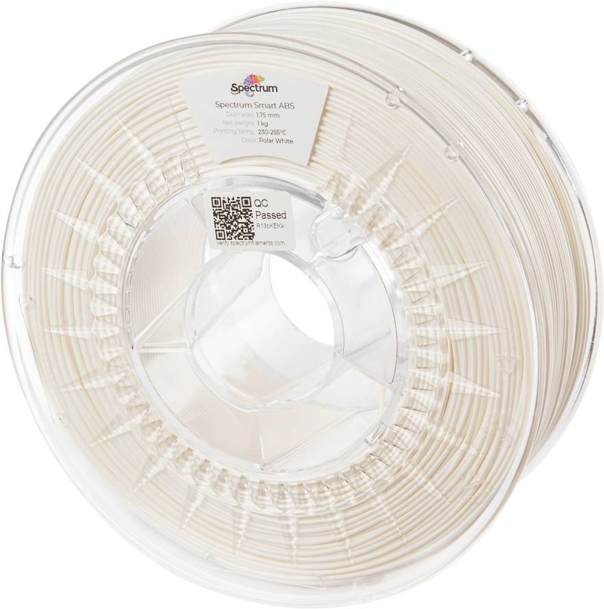 Spectrum Filaments 80092 smart ABS 3D-skrivare Filament ABS-plast Slagtålig 1.75 mm 1000 g Polar White, Polarvit, Vit 1