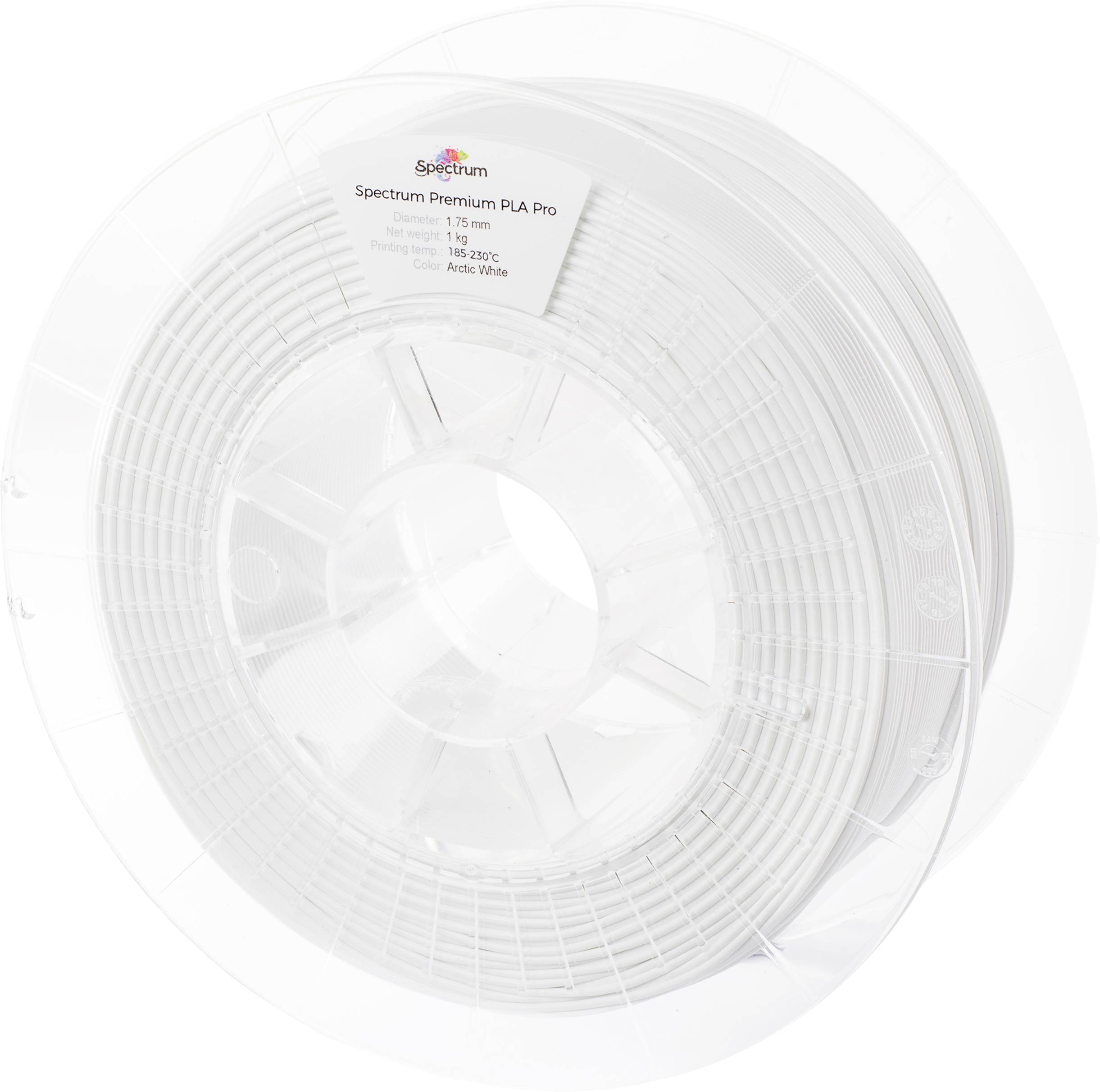 Spectrum Filaments 80113 PLA Pro 3D-skrivare Filament PLA Pro Slagtålig 1.75 mm 1000 g Arctic White, Vit 1 st