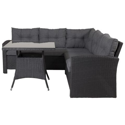 Venture Home Watford 7218-001 Loungeset soffa, bord, grått/svart