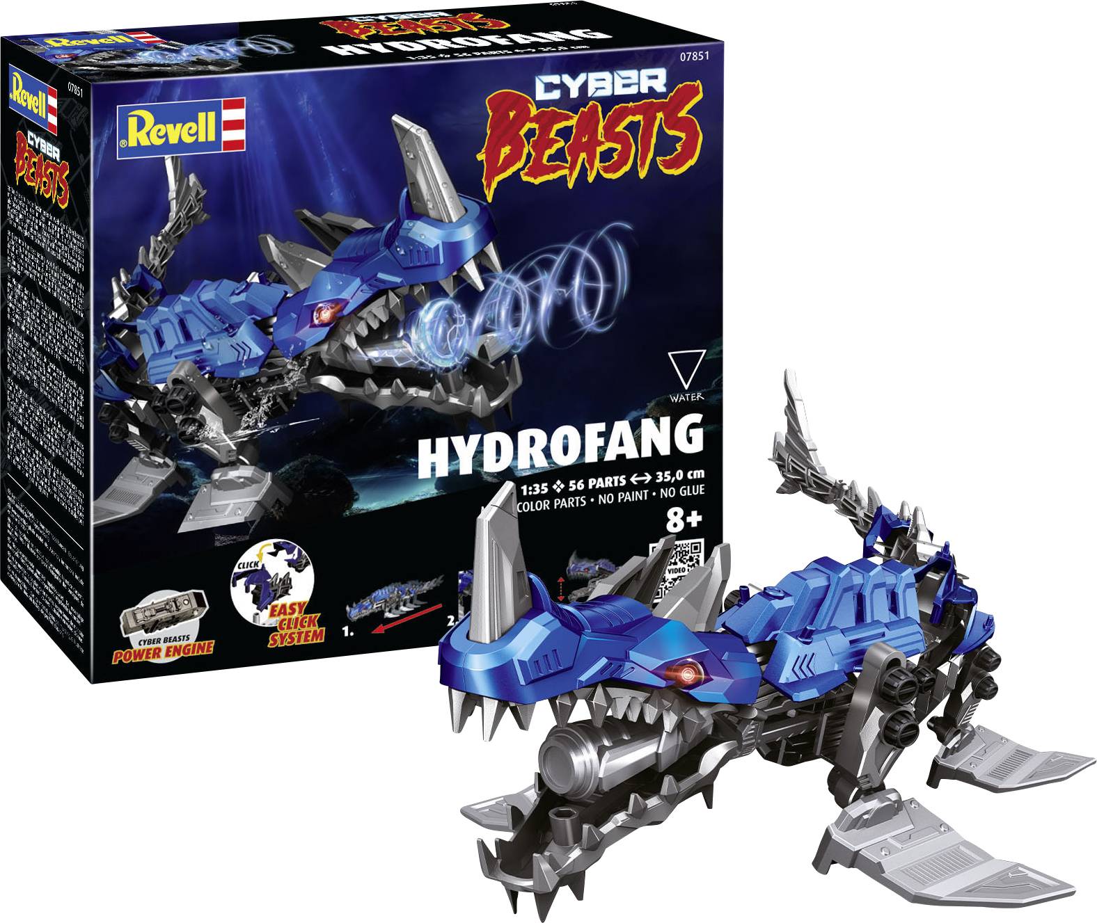 Revell 07851 CyberBeasts HydroFang Science Fiction byggsats 1:35