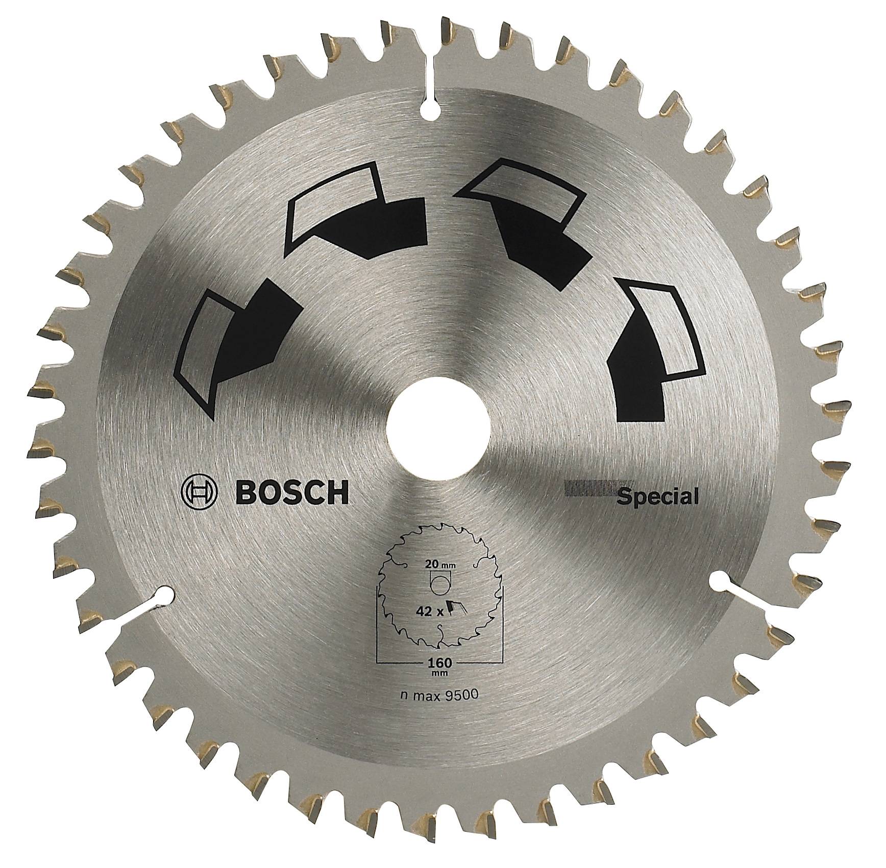 Bosch Accessories Special 2609256887 Hårdmetall cirkelsågklinga 160 x 20 mm Antal tänder (per tum): 42 1 st
