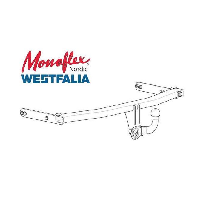 Westfalia Dragkrok med fast kula 27-91306